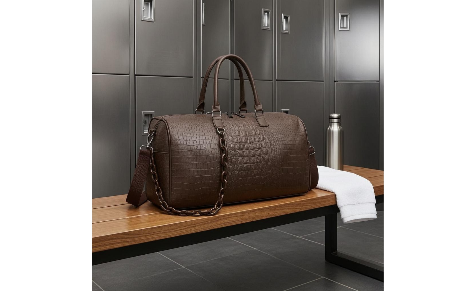 Embossed Duffel Detachable Shoulder Strap
