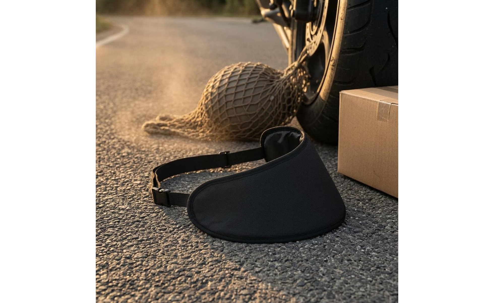Motorcycle Helmet Visor Bag Oxford Cloth Motorcycle Visor Carry Bag Black