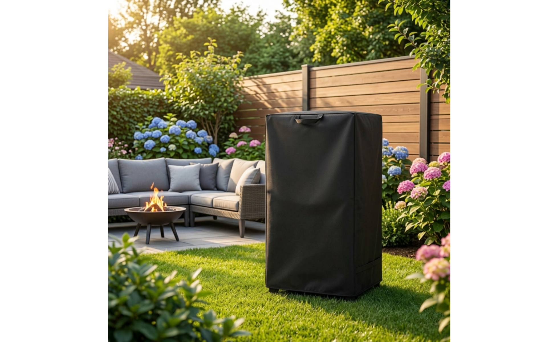 Smoker Cover 210D Oxford Cloth Rectangular Smoker Cover Fitted