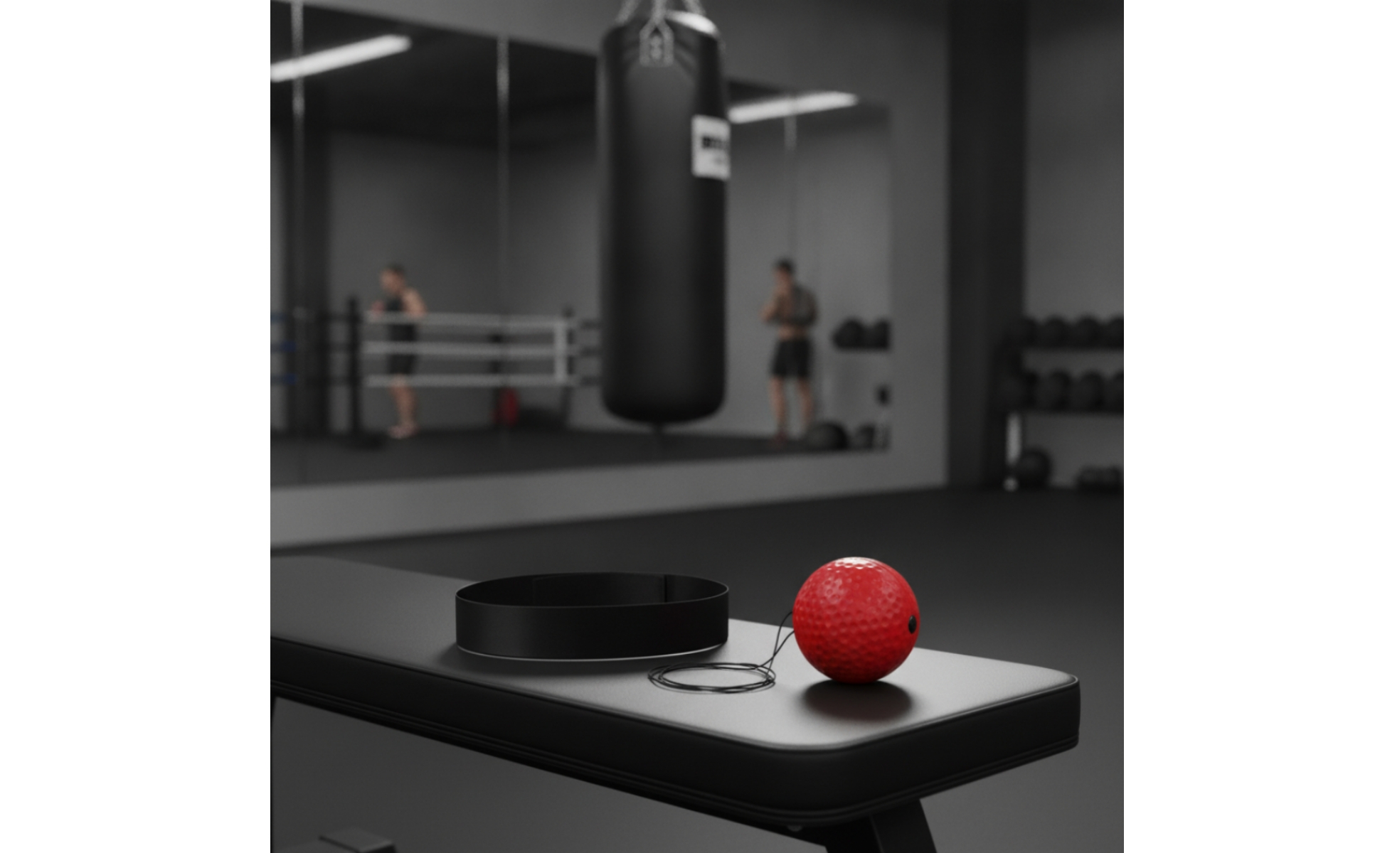 Boxing Reflex Ball Dimpled Surface Reflex Ball with Headband Cord Attachment