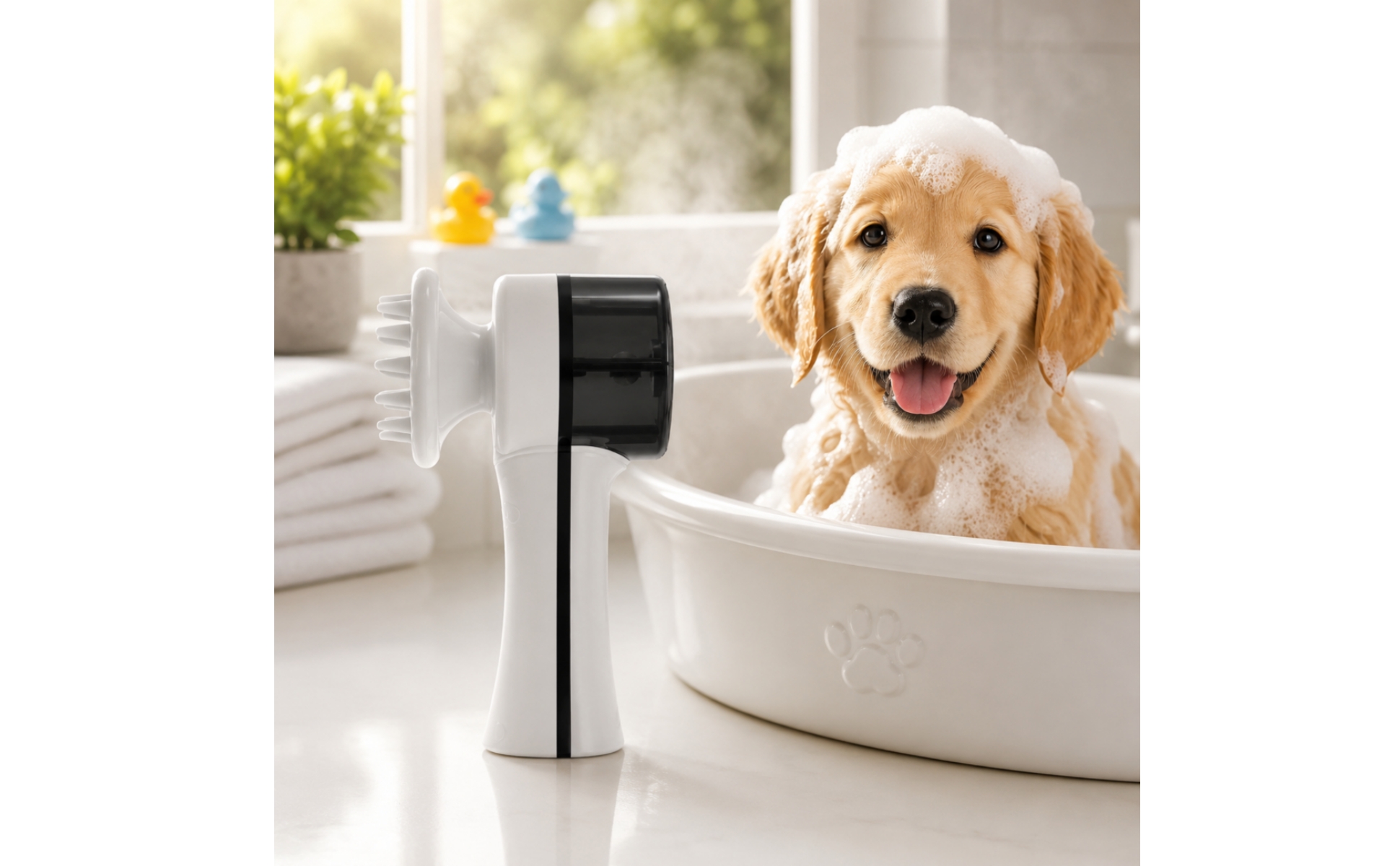 Pet Bath Bubble Machine Auto Mixing Rechargeable Pet Foam Sprayer Easy to Use