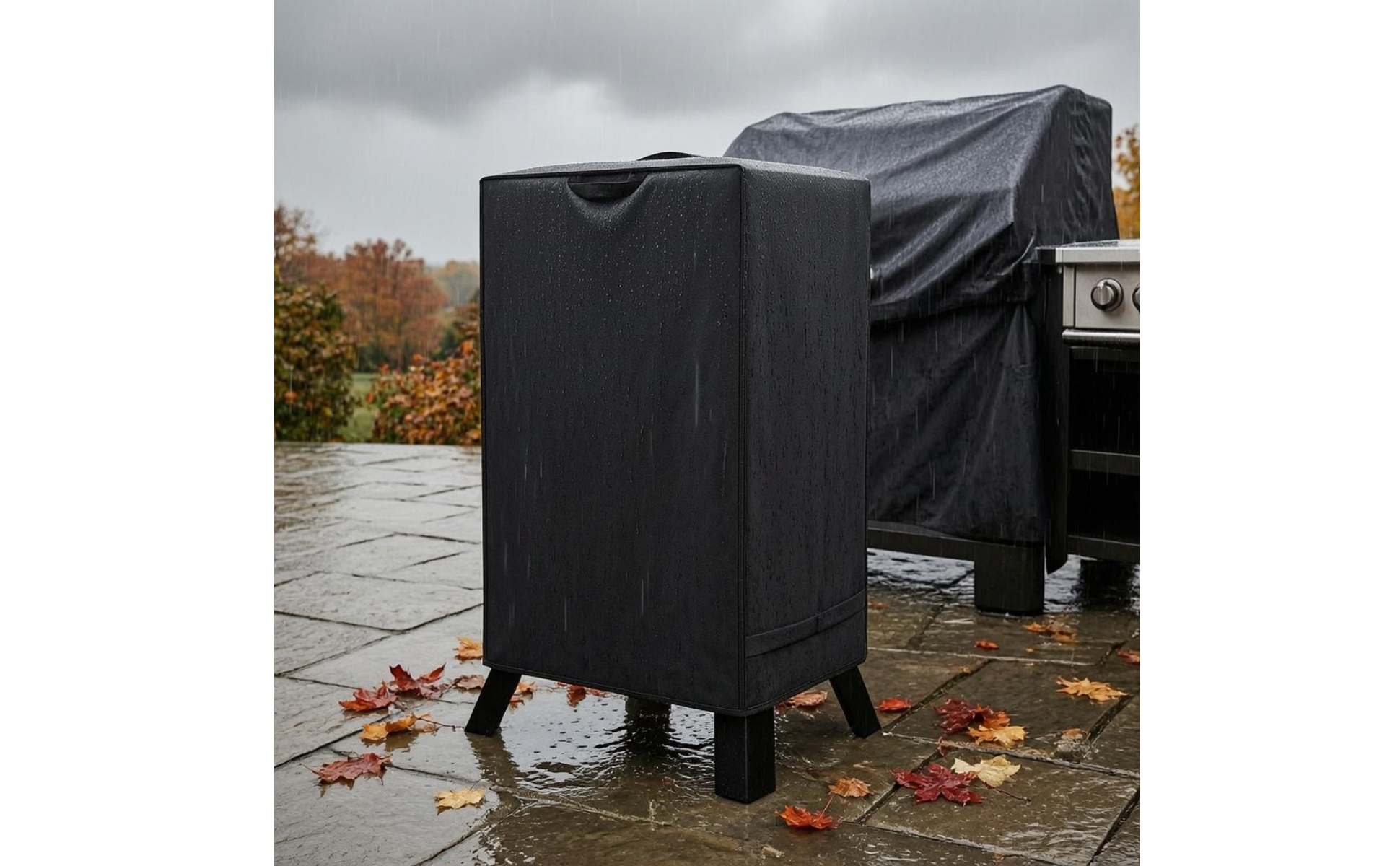 Smoker Cover 210D Oxford Cloth Rectangular Smoker Cover Fitted