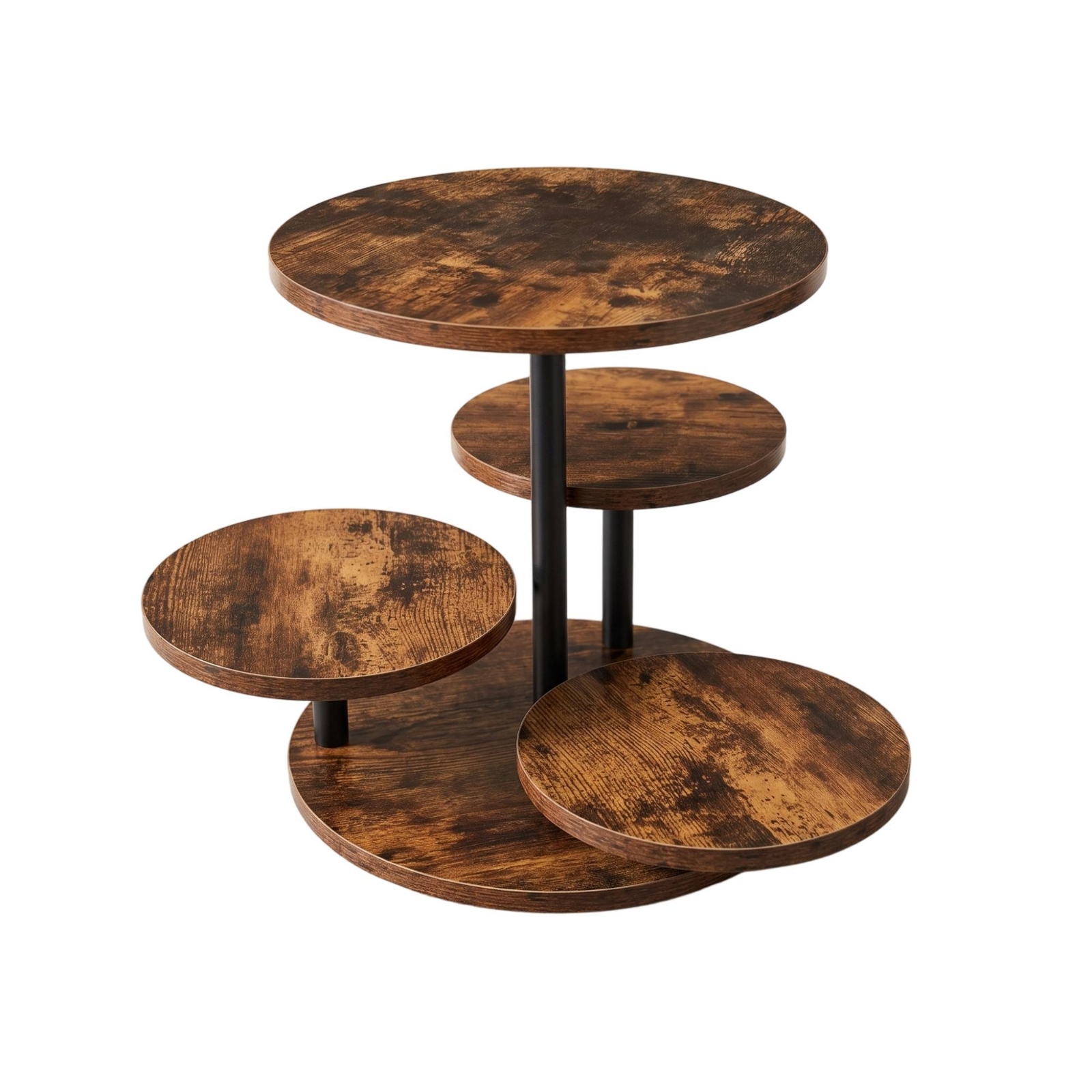 Tiered Tray Rounded Edges Four-Tier Dessert Display