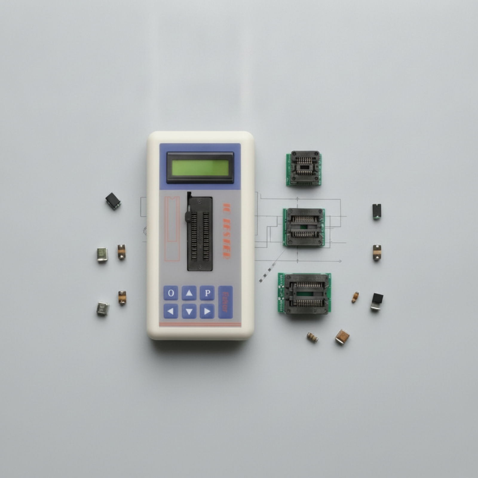 Hand-IC-Tester tragbar IC-Tester Halbleiterbauelement Erkennung - Produktbild 3