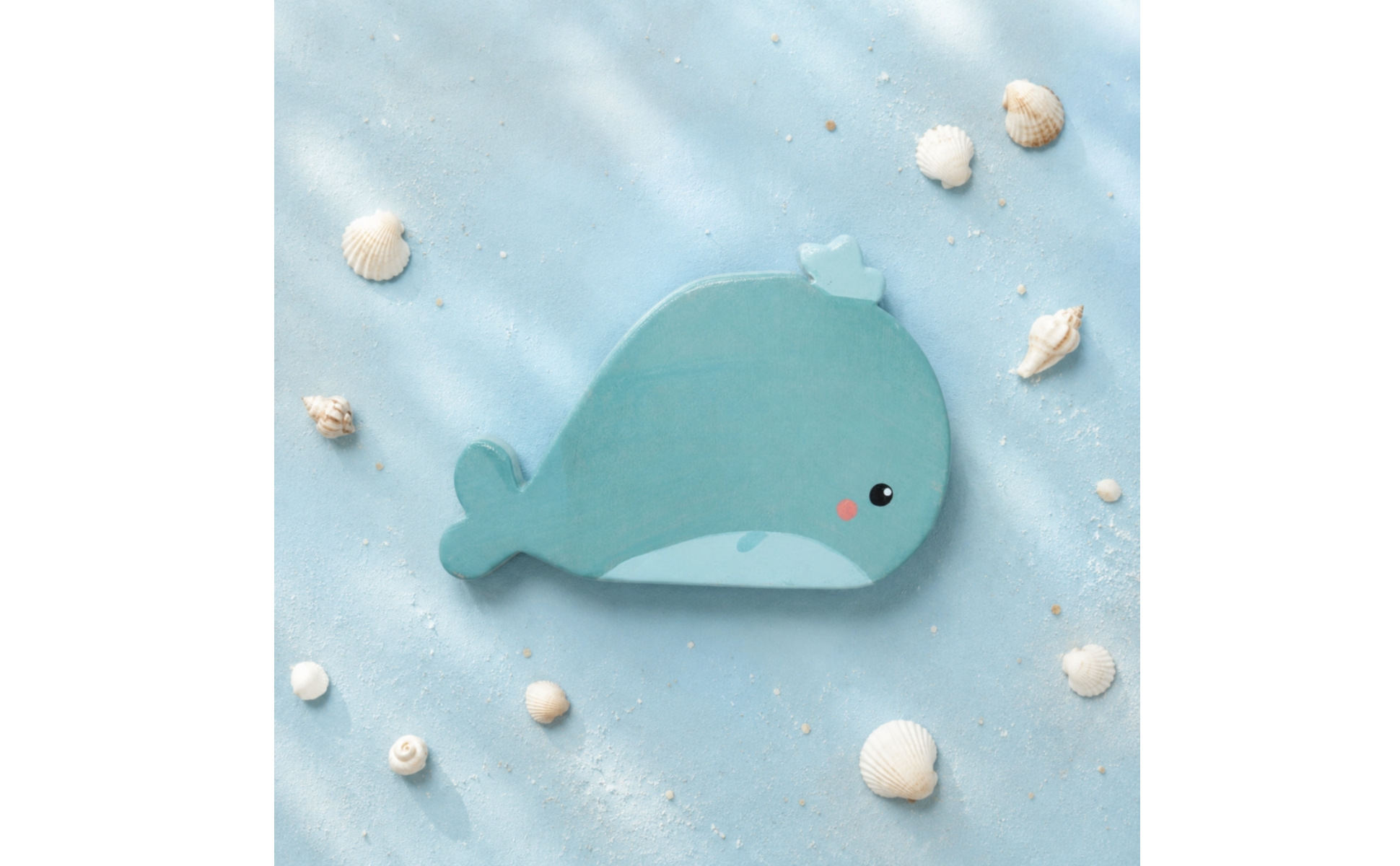 Wooden Marine Mammal Figurine Cute Wood Marine Mammal Ornament Hand Carved