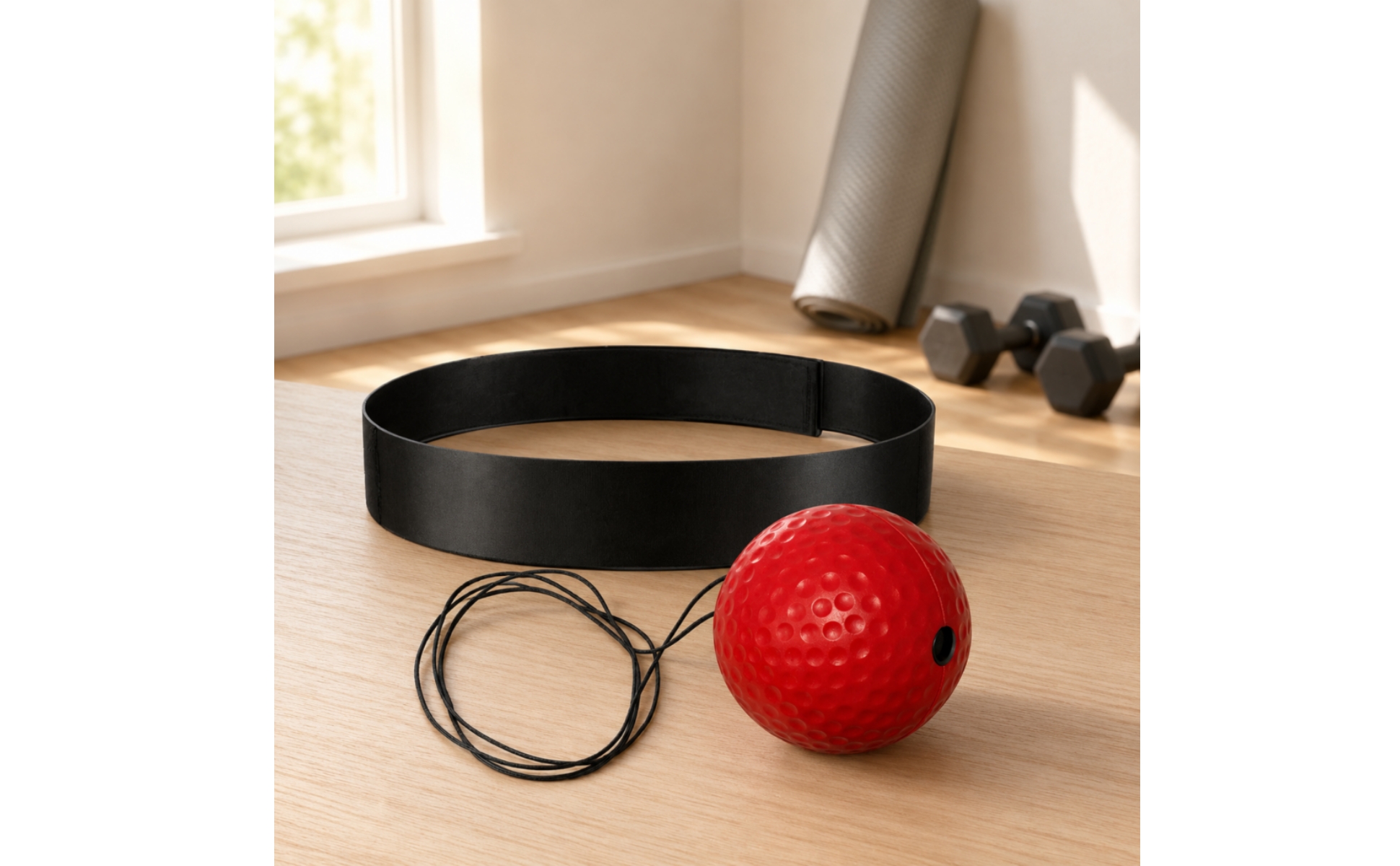 Boxing Reflex Ball Dimpled Surface Reflex Ball with Headband Cord Attachment