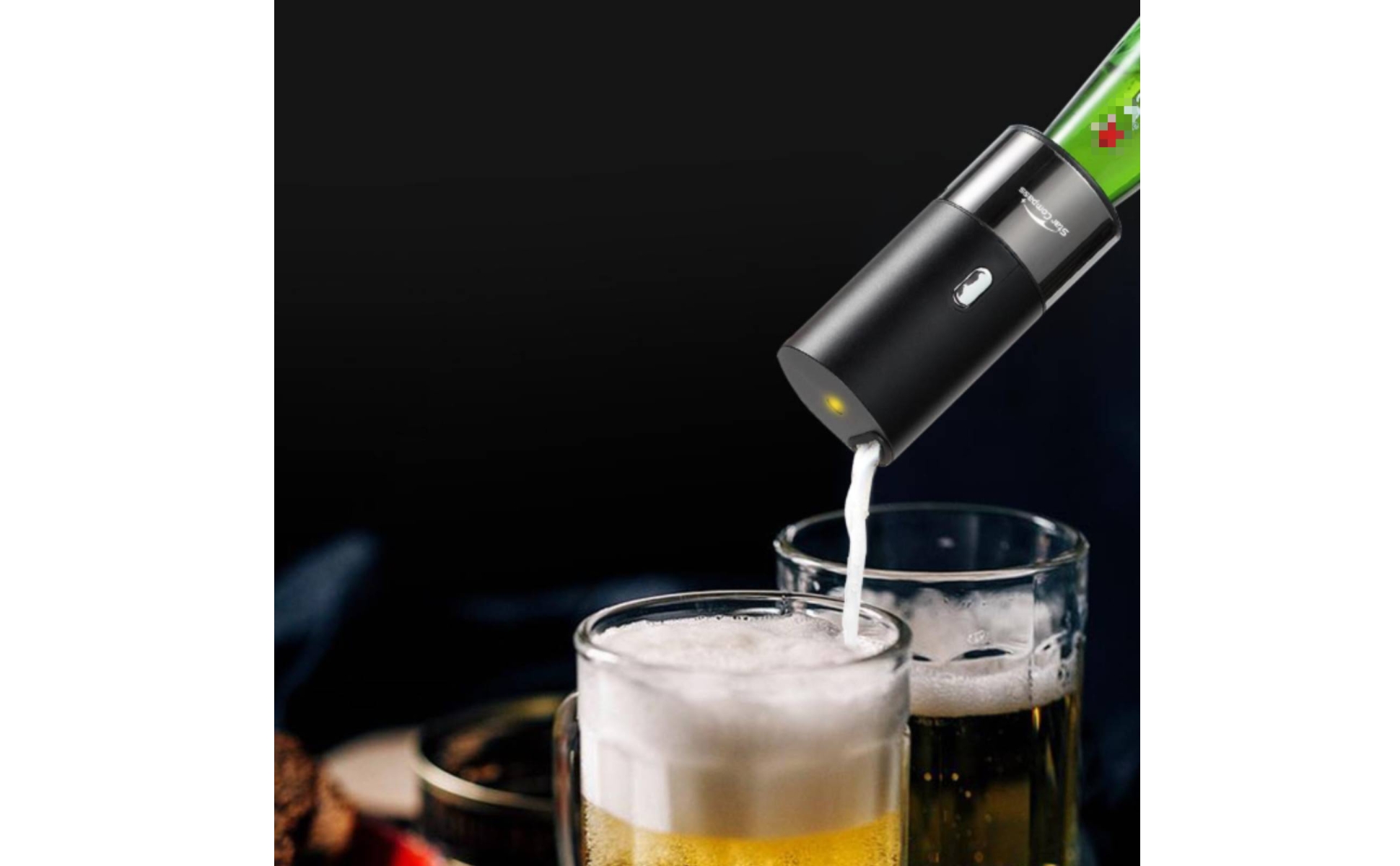 Beer Foamer Foam Dispensing Beer Bottle Dispenser Portable