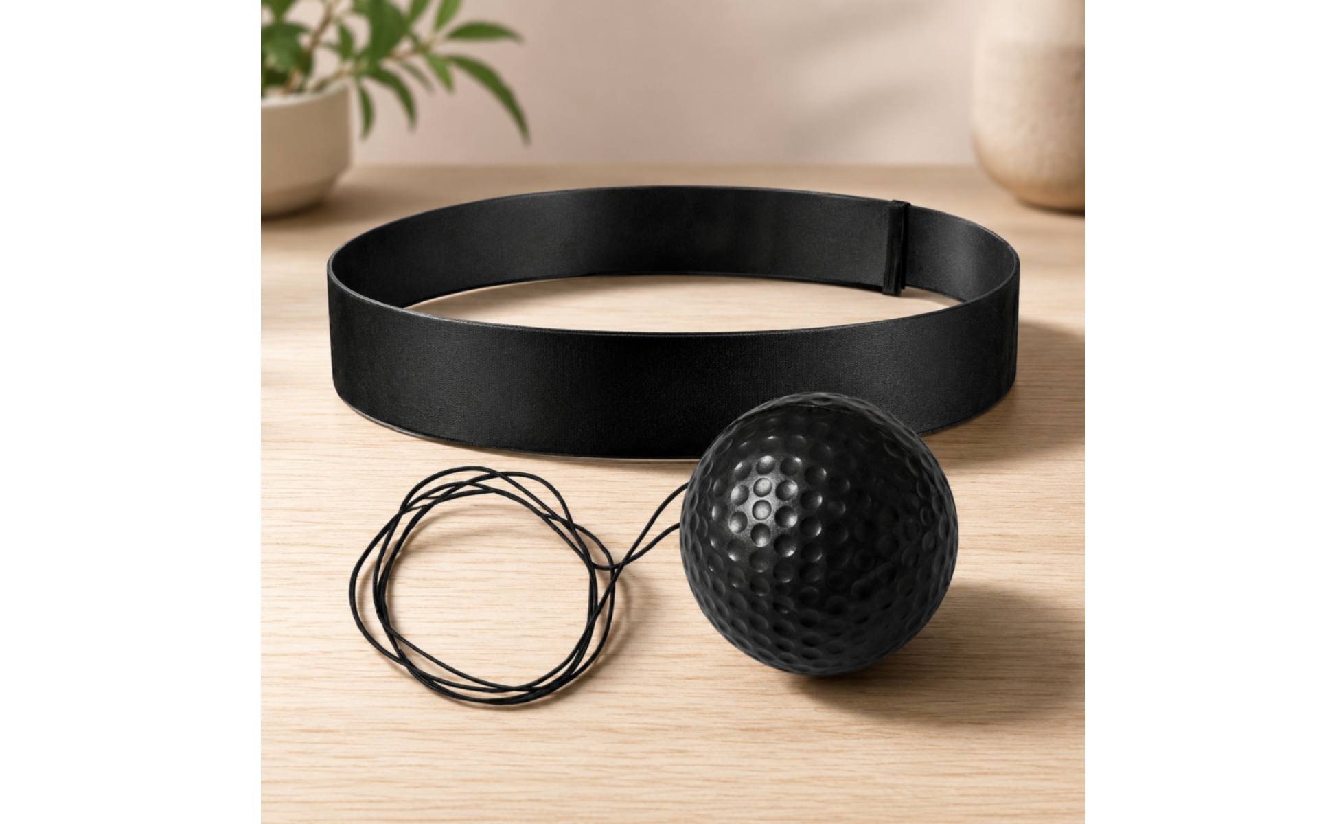 Boxing Reflex Ball Dimpled Surface Reflex Ball with Headband Cord Attachment