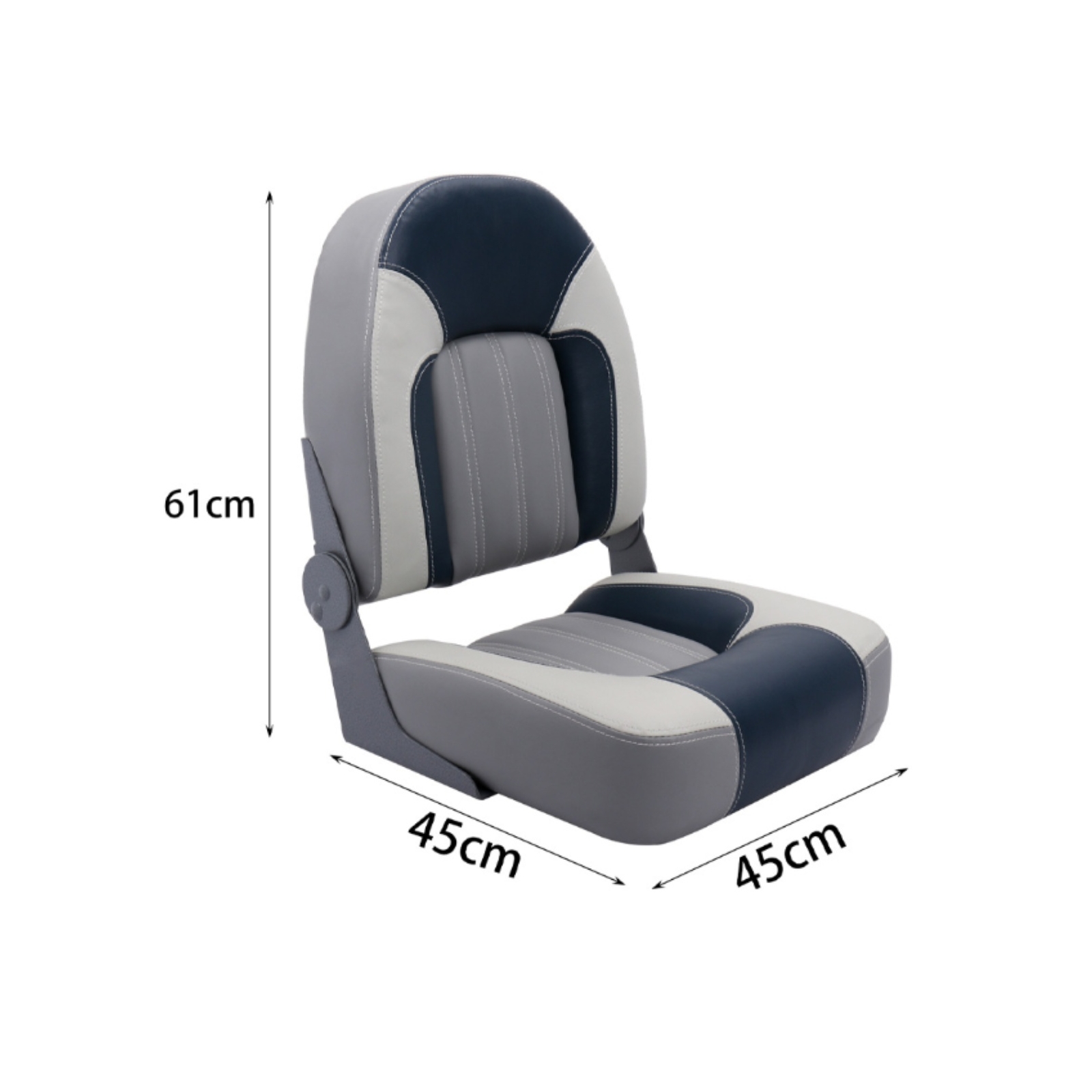 Marine Driver Seat Waterproof Folding Boat Seat Easy to Clean