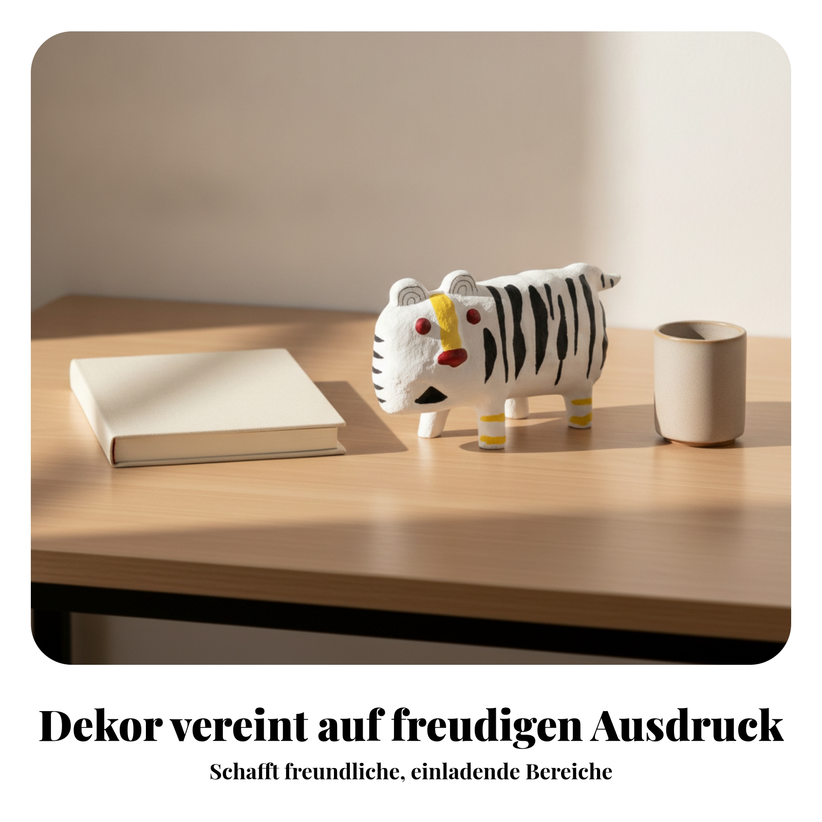 Handbemalte Tierfigur handbemalt bemalte Tierfigur cartoonartig für - Produktbild 5