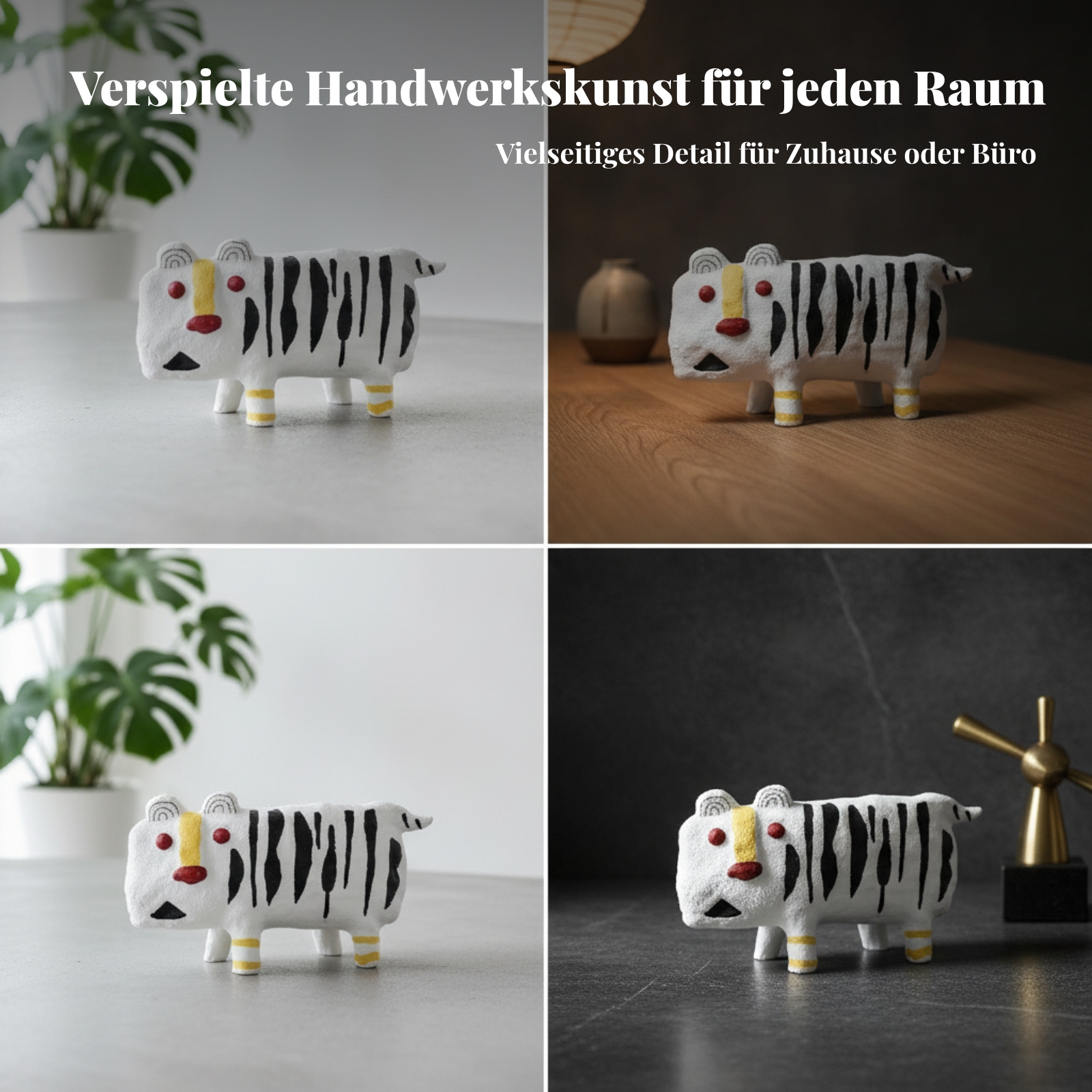 Handbemalte Tierfigur handbemalt bemalte Tierfigur cartoonartig für - Produktbild 7