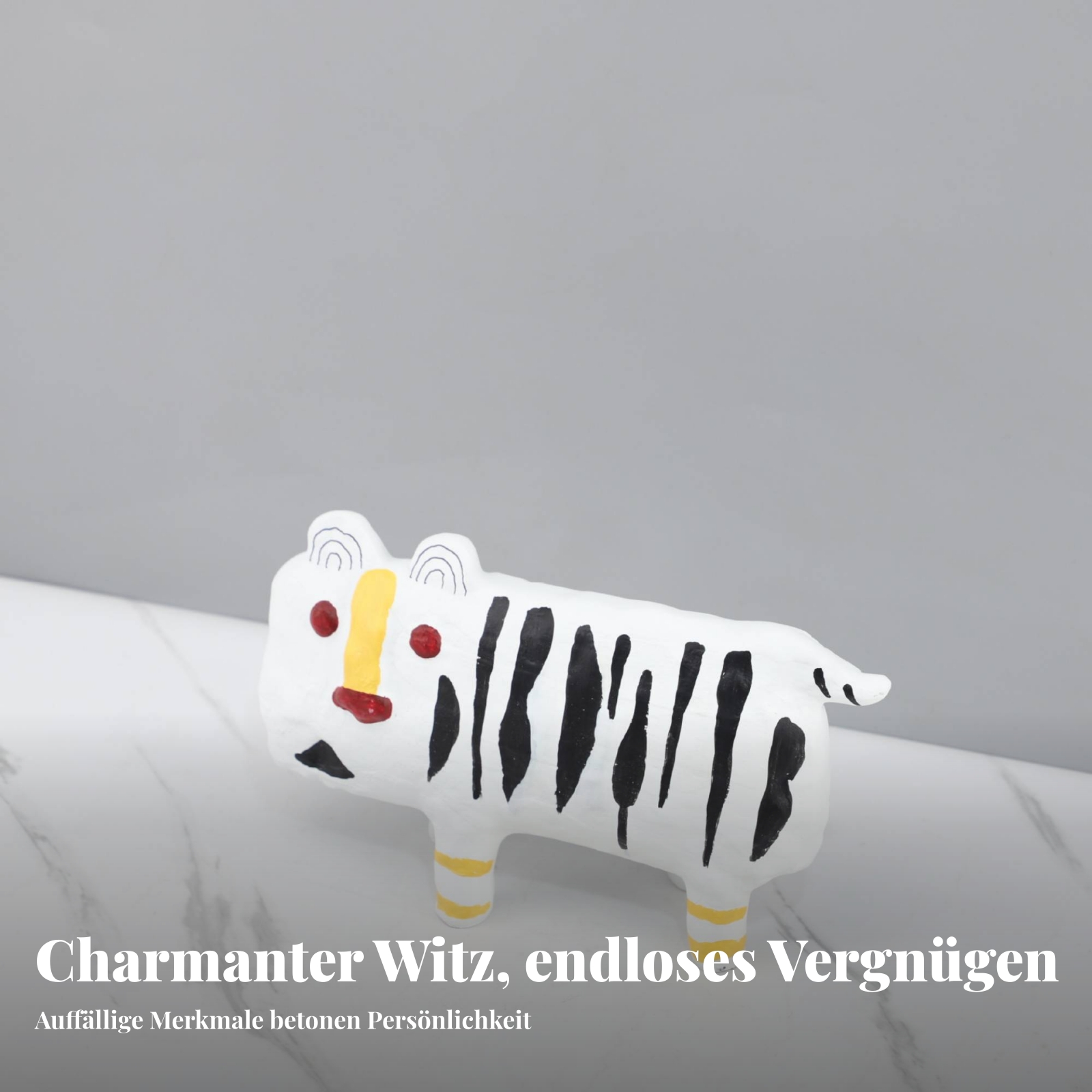 Handbemalte Tierfigur handbemalt bemalte Tierfigur cartoonartig für - Produktbild 3