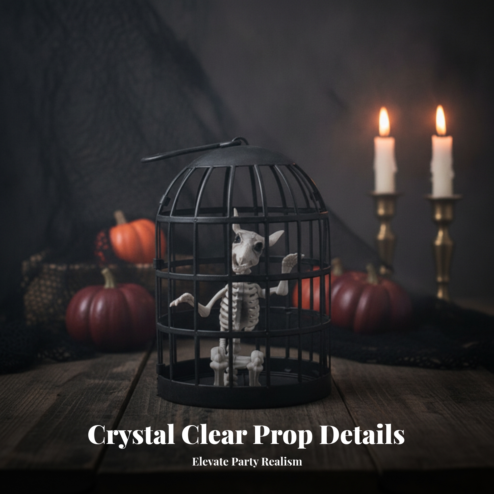 Lightweight Enclosed Skeleton Vertical Upright Rods Statuette - Produktbild 8