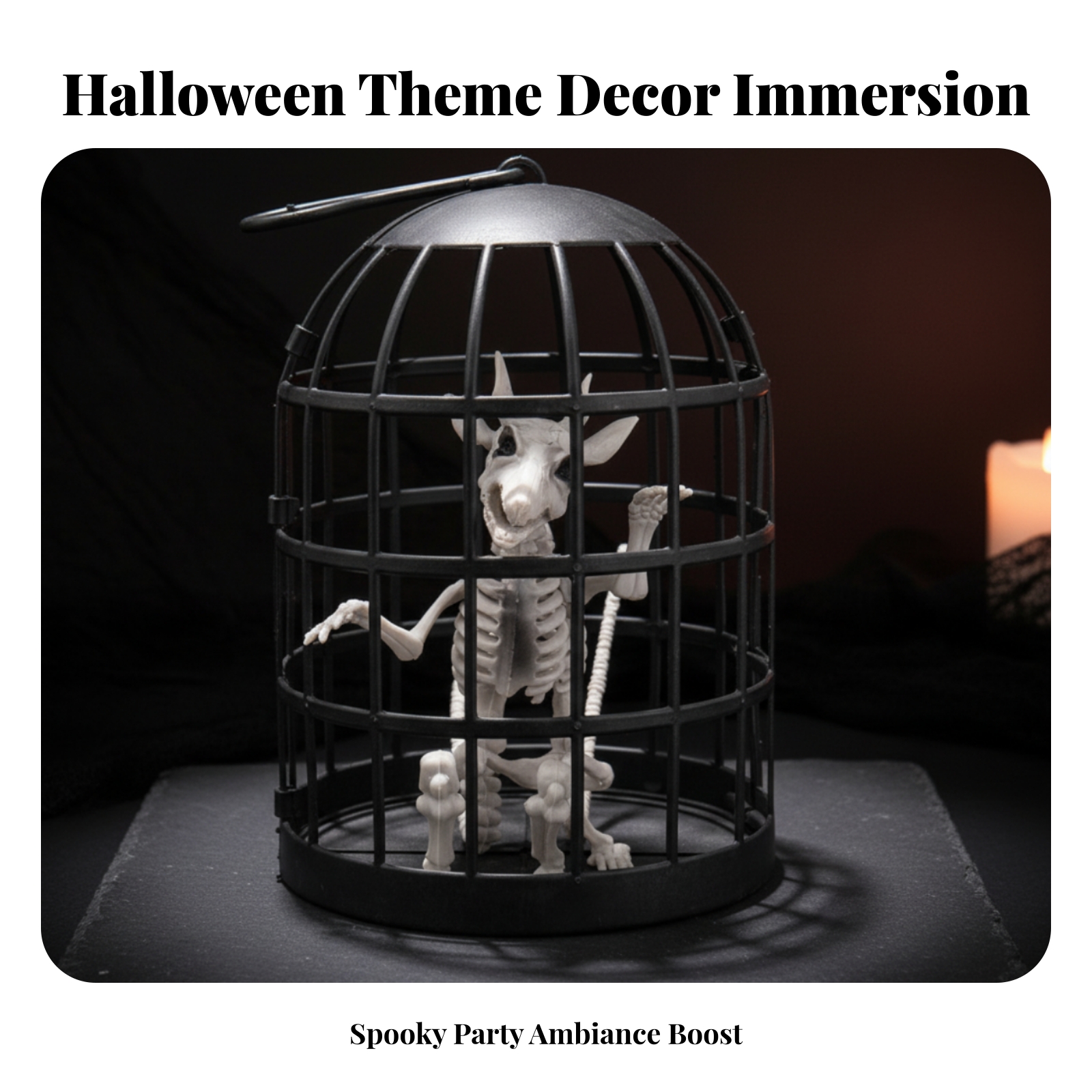Lightweight Enclosed Skeleton Vertical Upright Rods Statuette - Produktbild 4