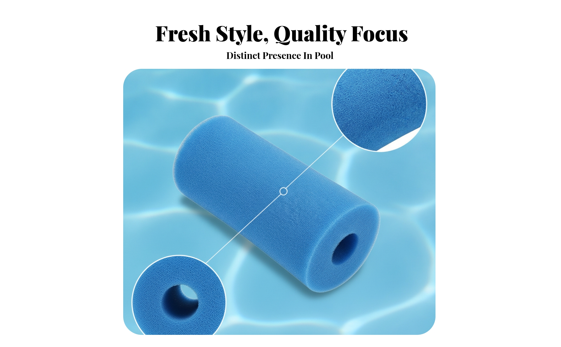 Pool Cleaner Filter Sponge Porous Pool Filter Sponge Central Hole