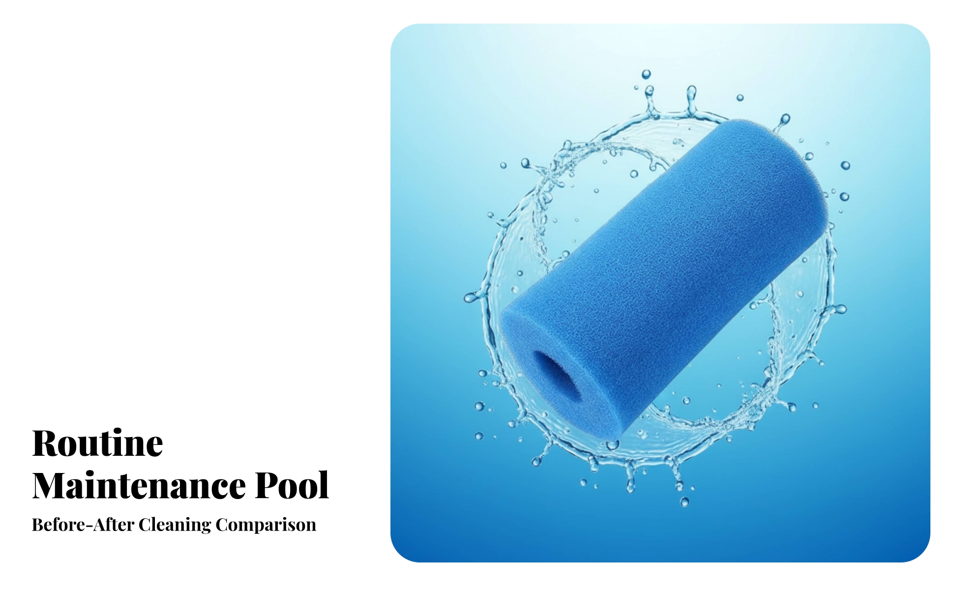 Pool Cleaner Filter Sponge Porous Pool Filter Sponge Central Hole