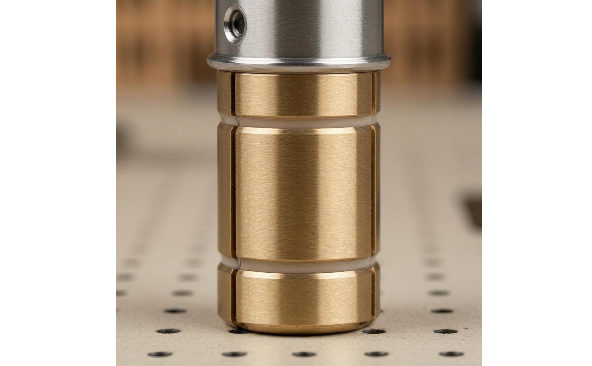 Dreifinger-Bankstopper edelstahl selbstsichernder Bankstopper messing