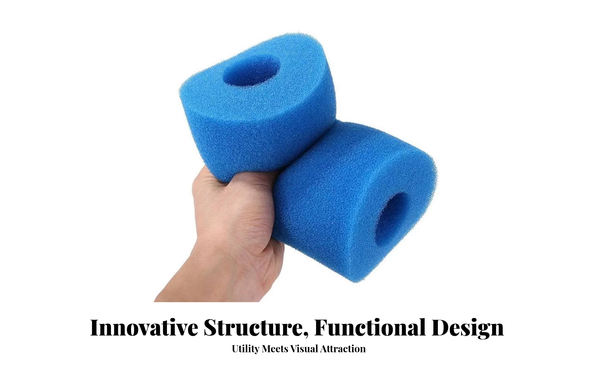 Pool Cleaner Filter Sponge Porous Pool Filter Sponge Central Hole