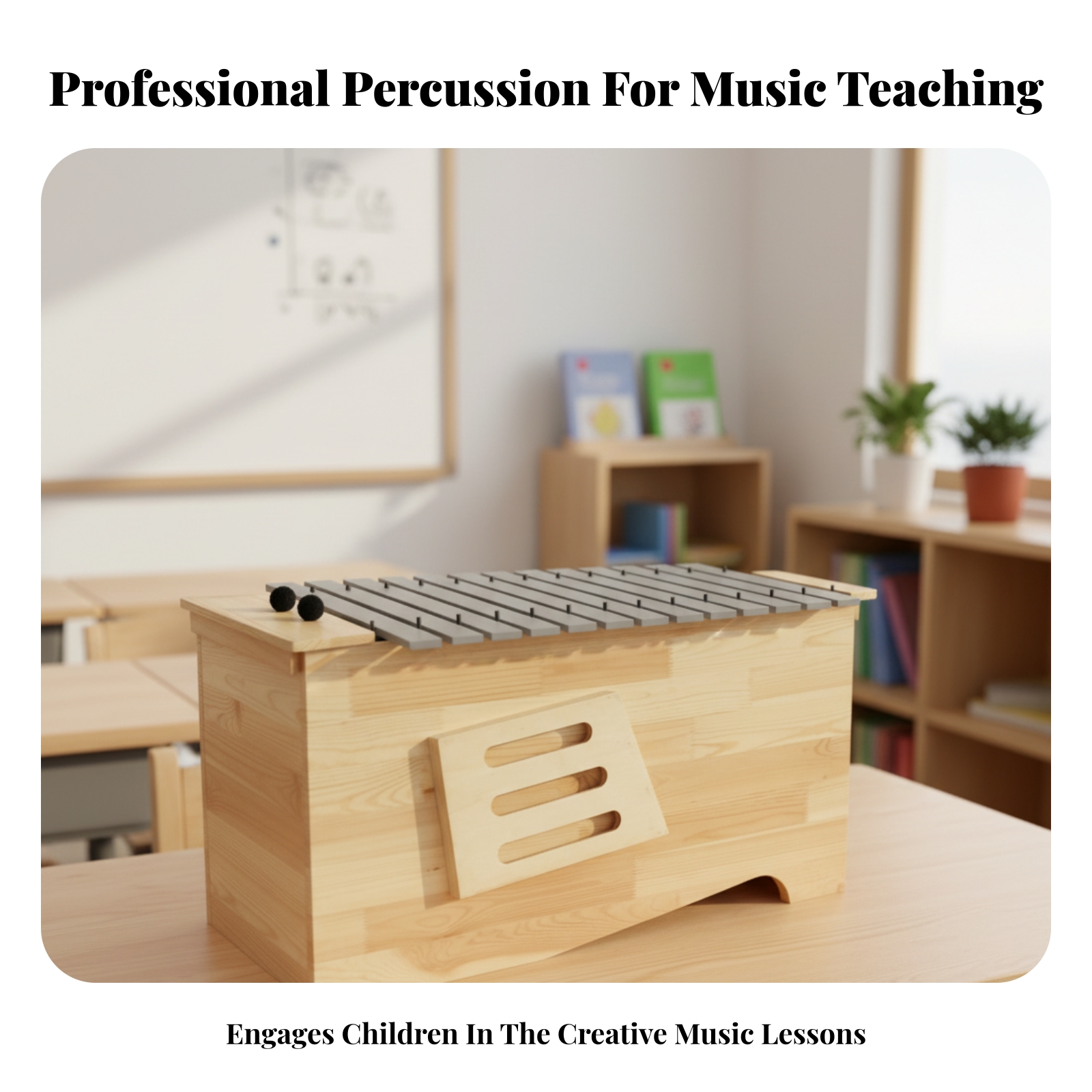 13-Tone Xylophone Educational Aluminum-Bar Xylophone Tuned Tone Plates - Produktbild 1