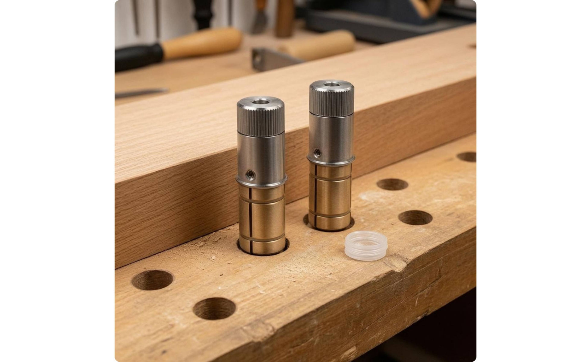 Dreifinger-Bankstopper edelstahl selbstsichernder Bankstopper messing