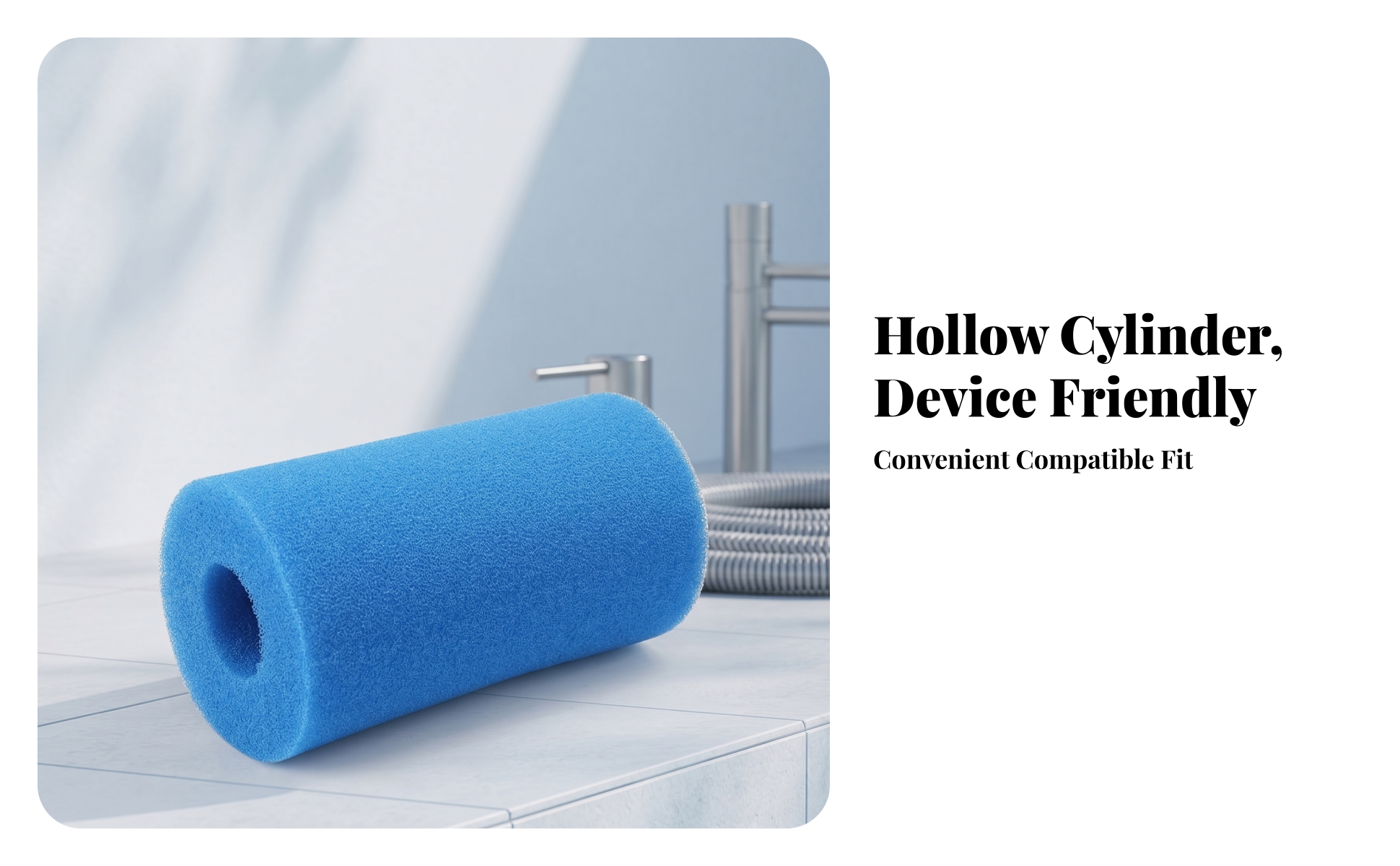 Pool Cleaner Filter Sponge Porous Pool Filter Sponge Central Hole