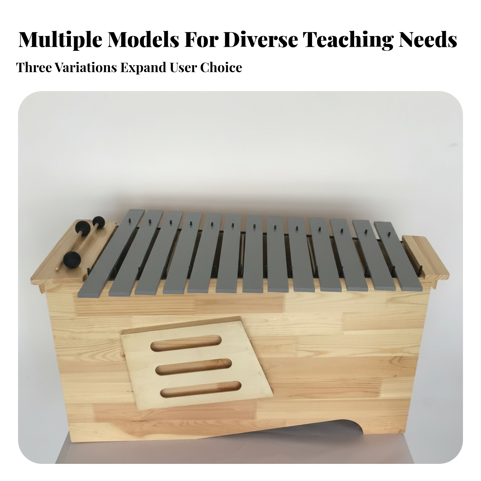 13-Tone Xylophone Educational Aluminum-Bar Xylophone Tuned Tone Plates - Produktbild 2