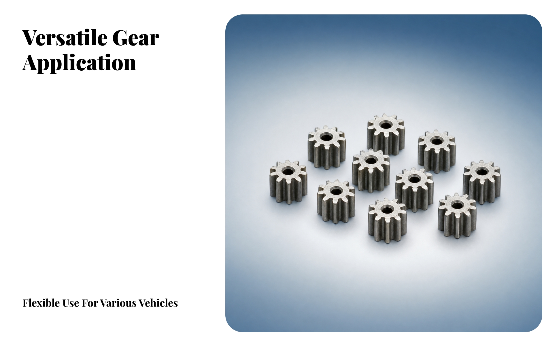 10 Pieces Metal Motor Gear Mounting Hole Metal Spur Gear Compact