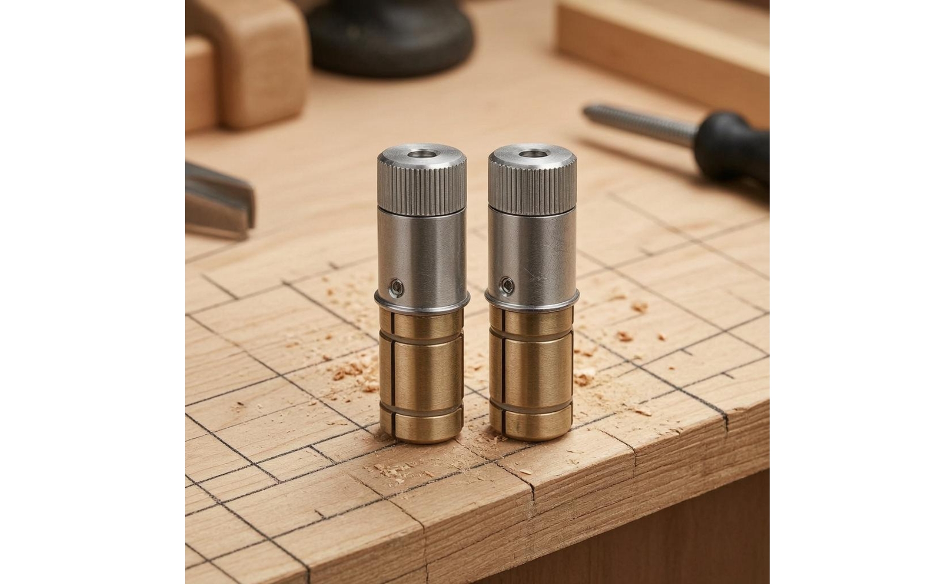 Dreifinger-Bankstopper edelstahl selbstsichernder Bankstopper messing