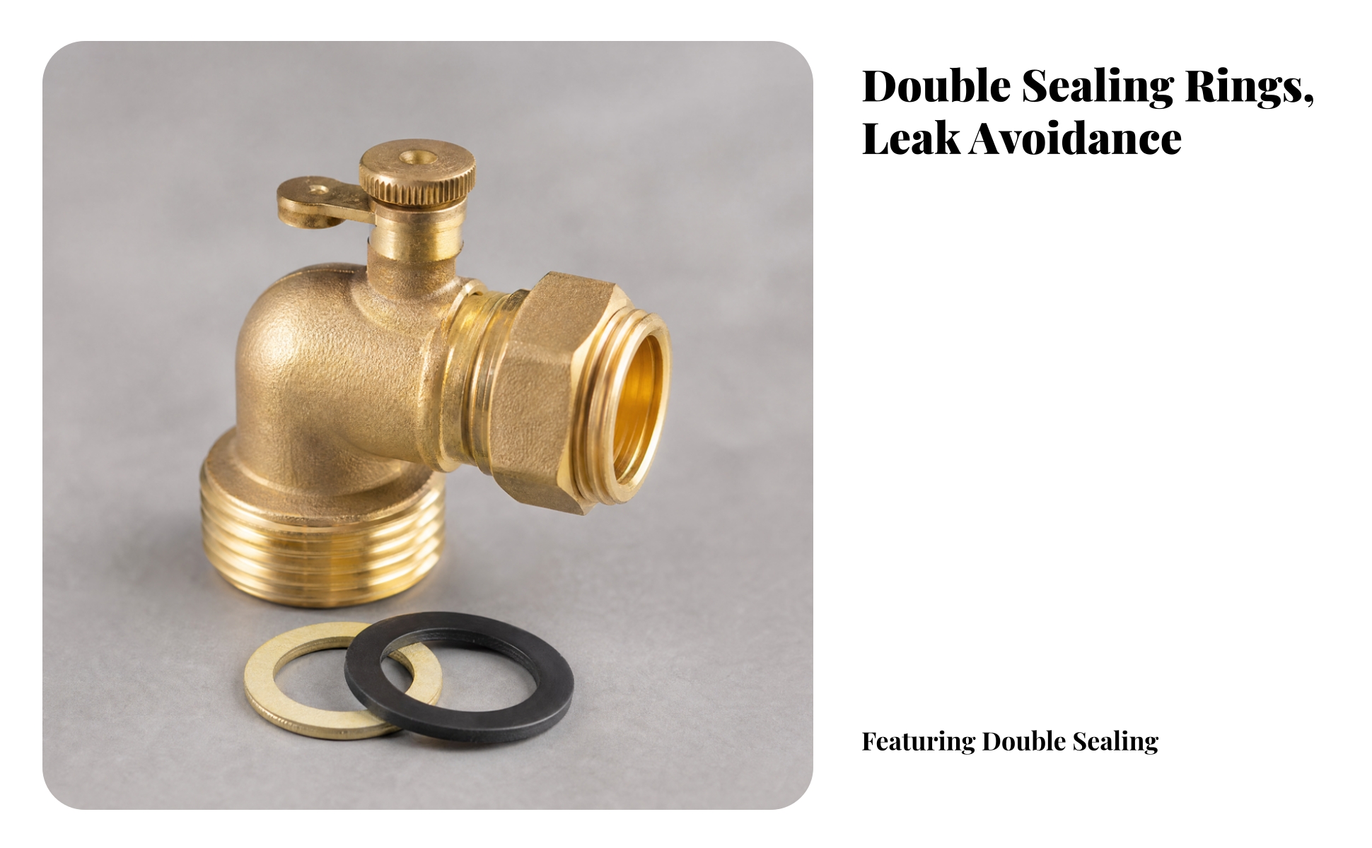Brass Hose Elbow Adjustable Rate Regulation 90 Degree Garden Hose Elbow L-Shaped