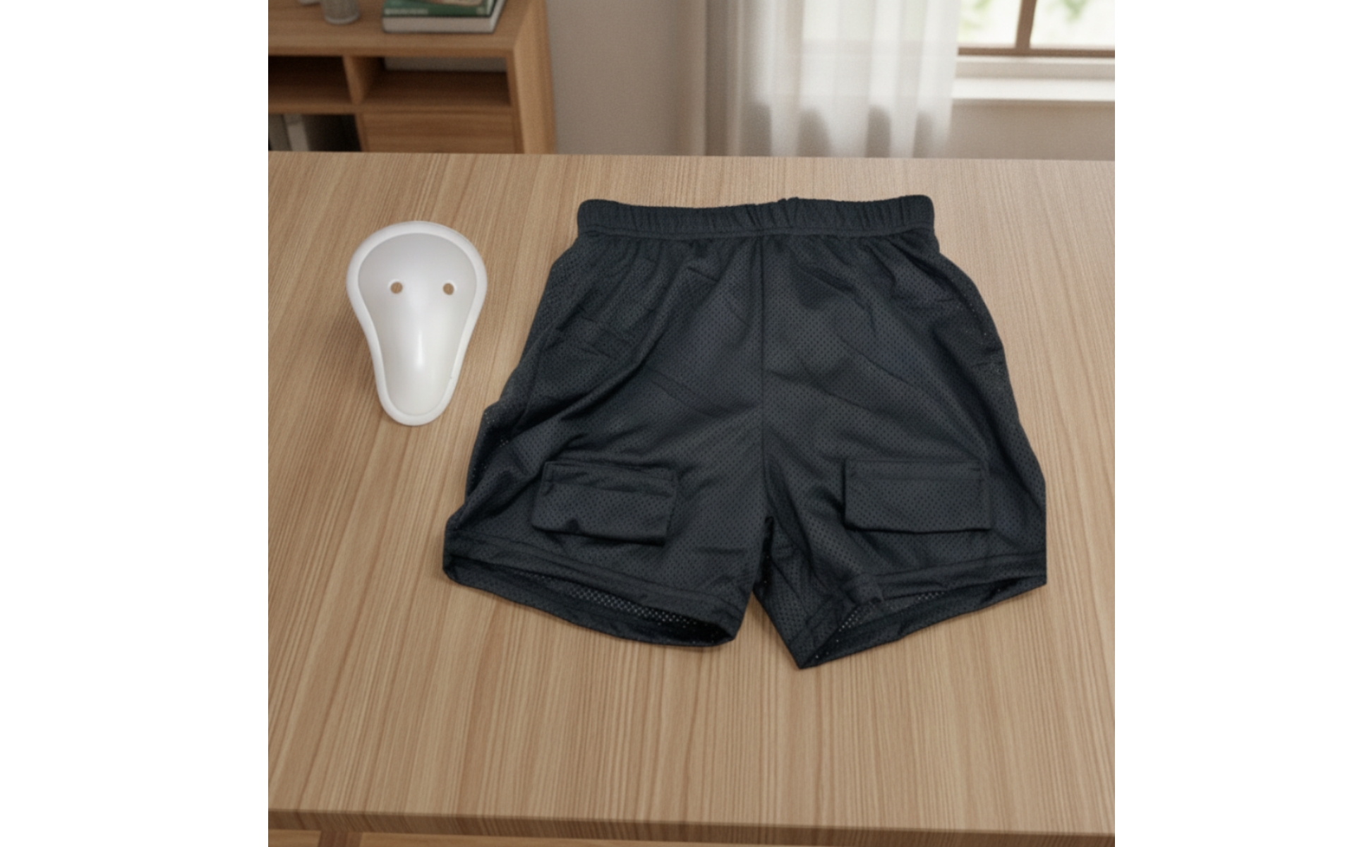 Hockey-Jockstrap-Shorts perforiert Jock Mesh Shorts atmungsaktiv