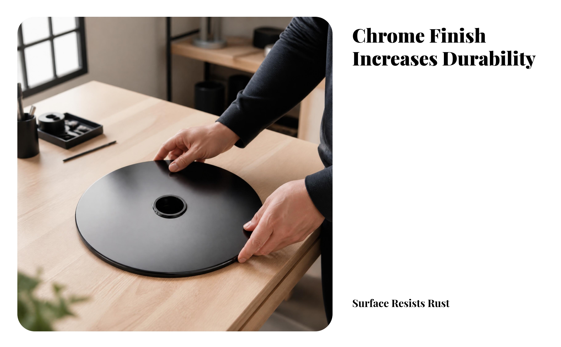 Round Chair Base 400 Mm Round Chair Base Plate Reinforced