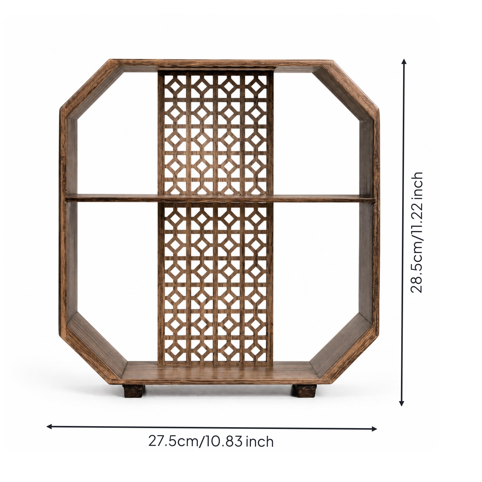 Wood Display Shelf Tabletop Display Shelf Compact Smooth Surface
