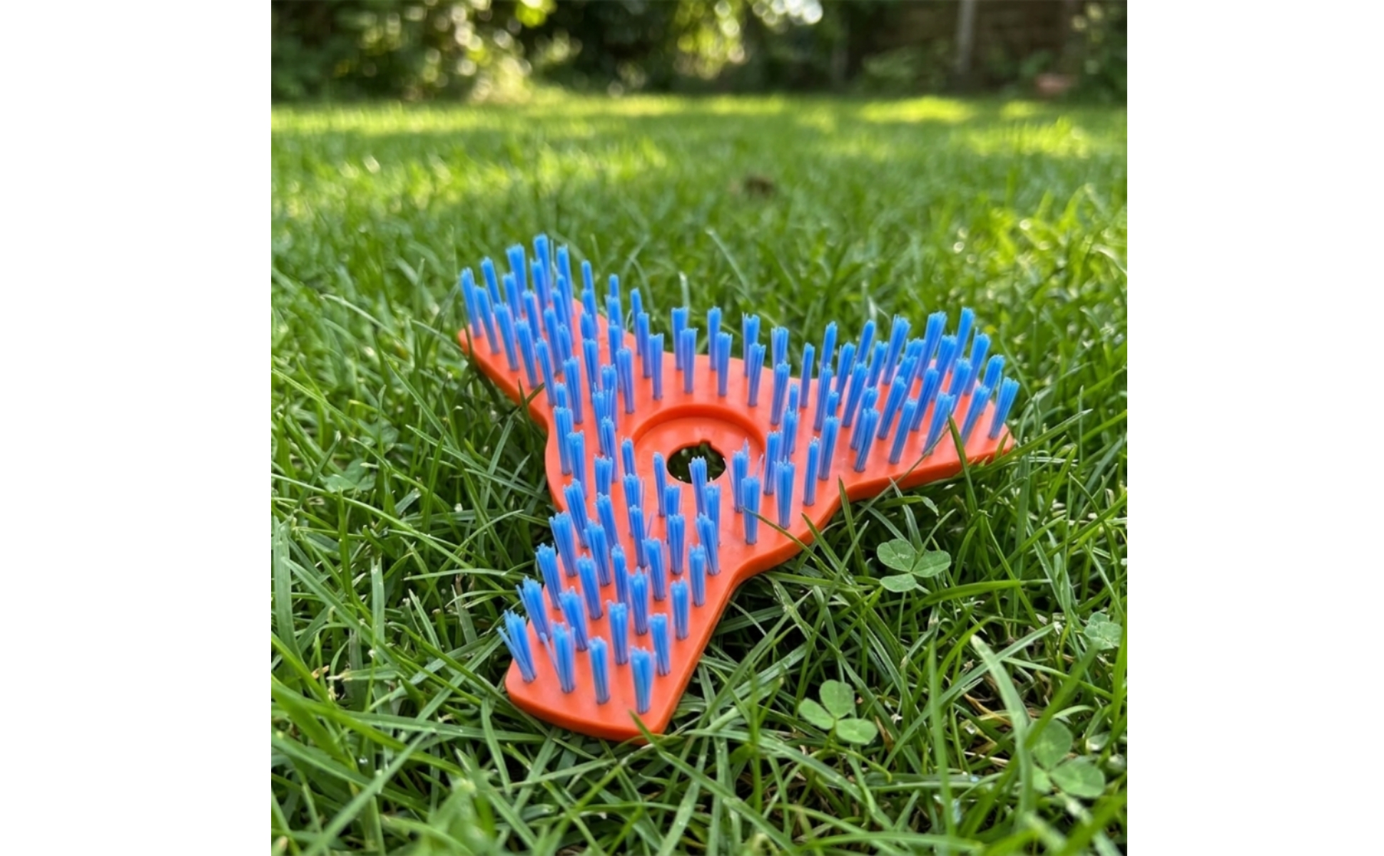 Nylon Brush Head Blue Bristles Trimmer Brush Head Orange Base for Grass Trimming