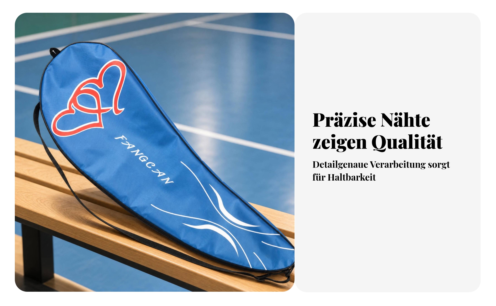 Badmintonschlägerhülle gepolstert tropfenförmige Schlägerhülle oxfordstoff