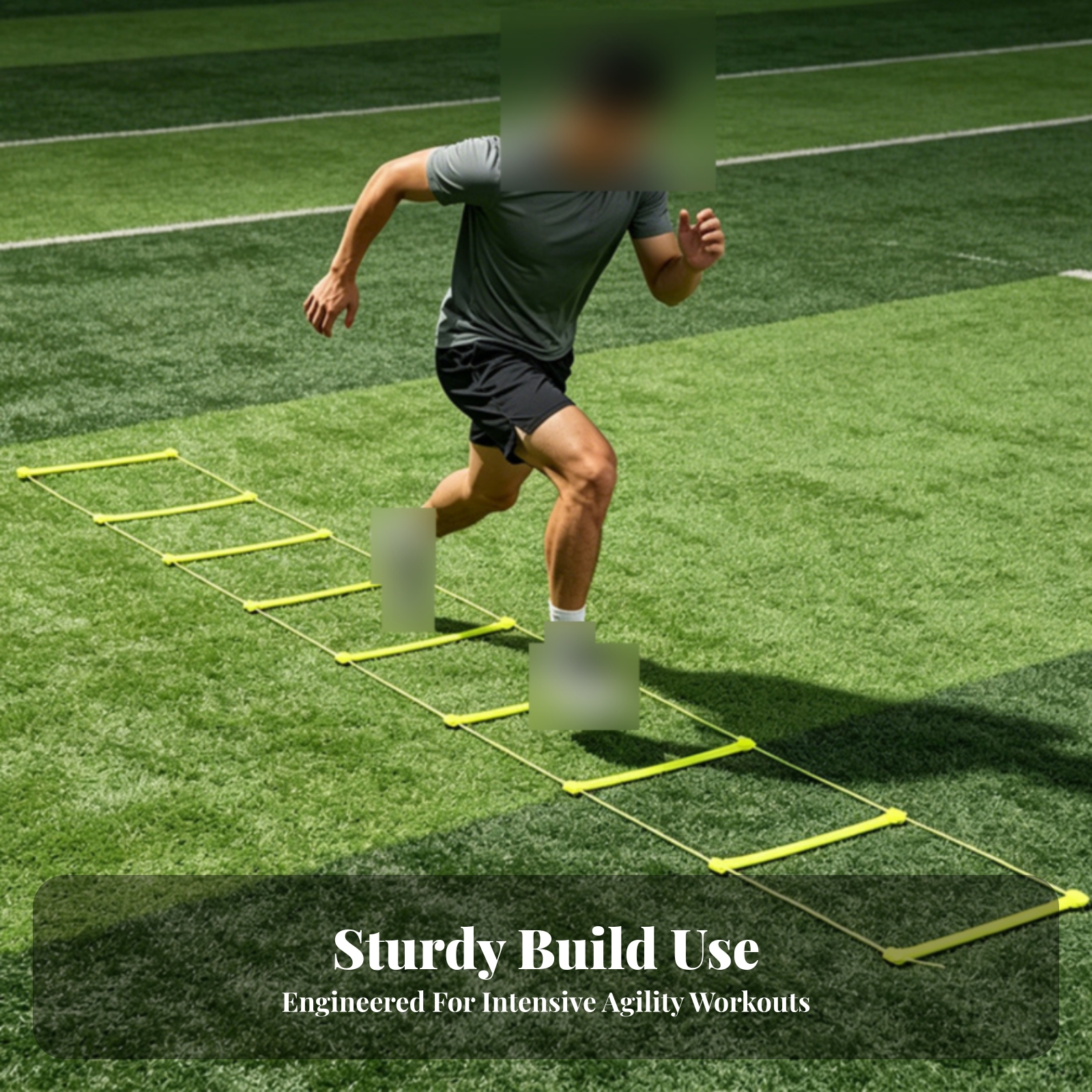 Portable Agility Ladder Cord Sides Speed Training Ladder Lightweight for Field - Produktbild 1