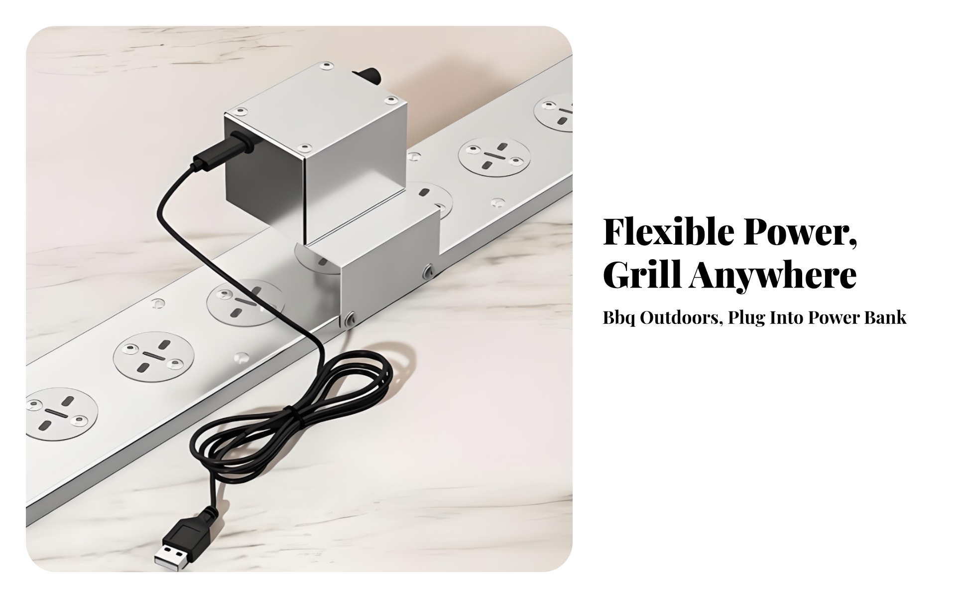 Rotating Barbecue Grill Rack Built-in Motor Motorized Skewer Rack