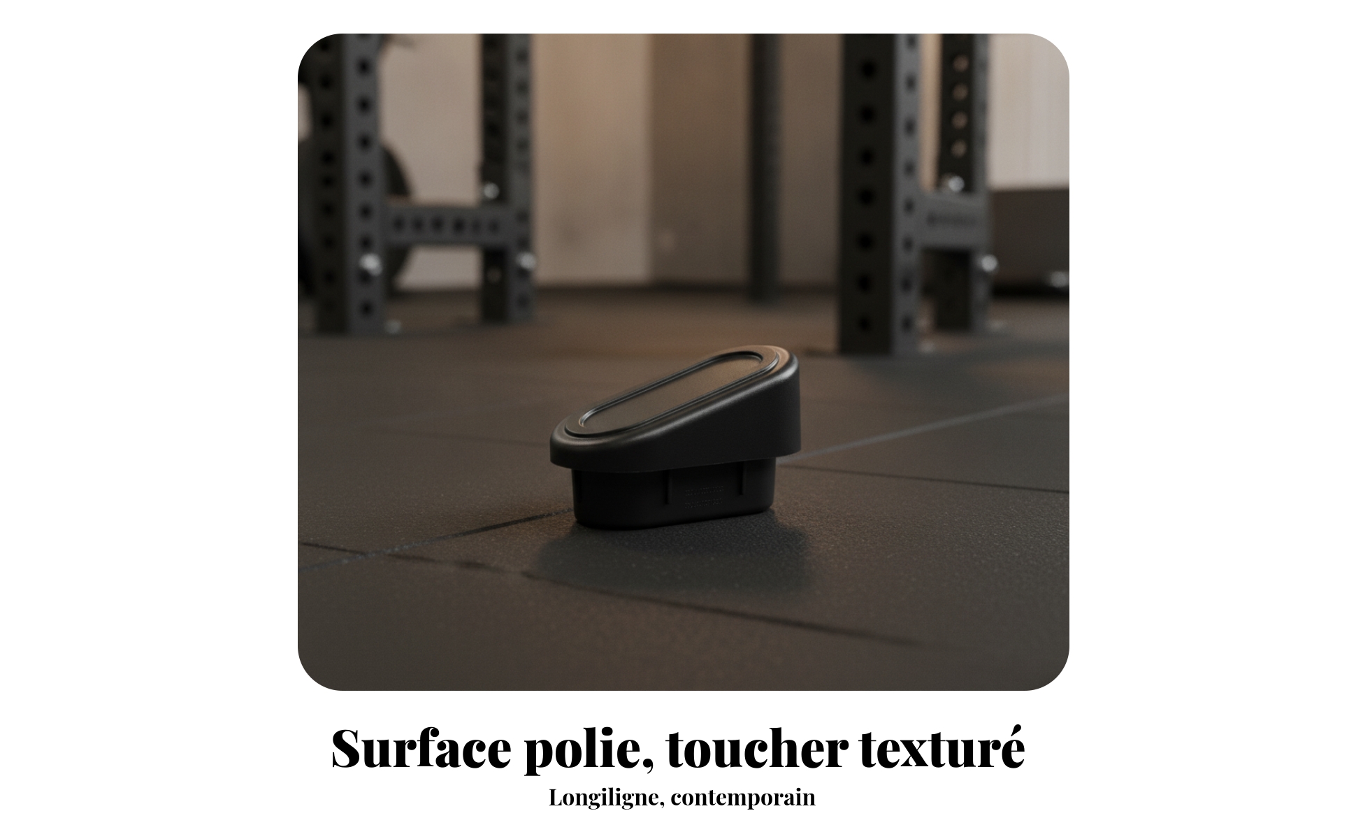 Bouchon Ovale Noir Bord Intérieur Surélevé Embout Ovale Légèrement Conique