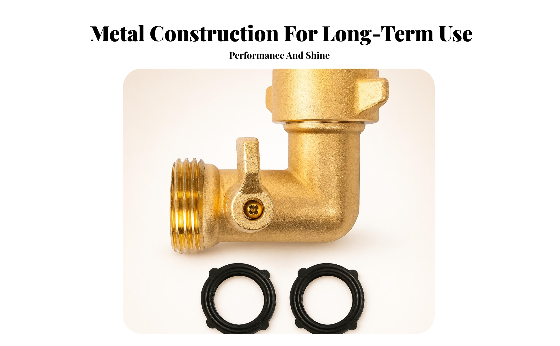 Brass Hose Elbow Adjustable Rate Regulation 90 Degree Garden Hose Elbow L-Shaped