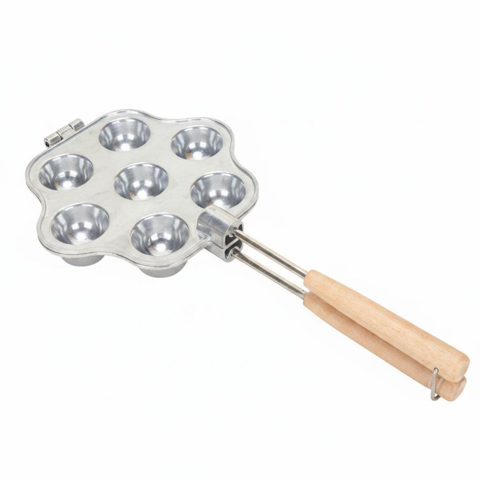 Tartlet Pan Dessert Cavity Pan Shiny Silver 7-Cavity Tart Pan Reusable