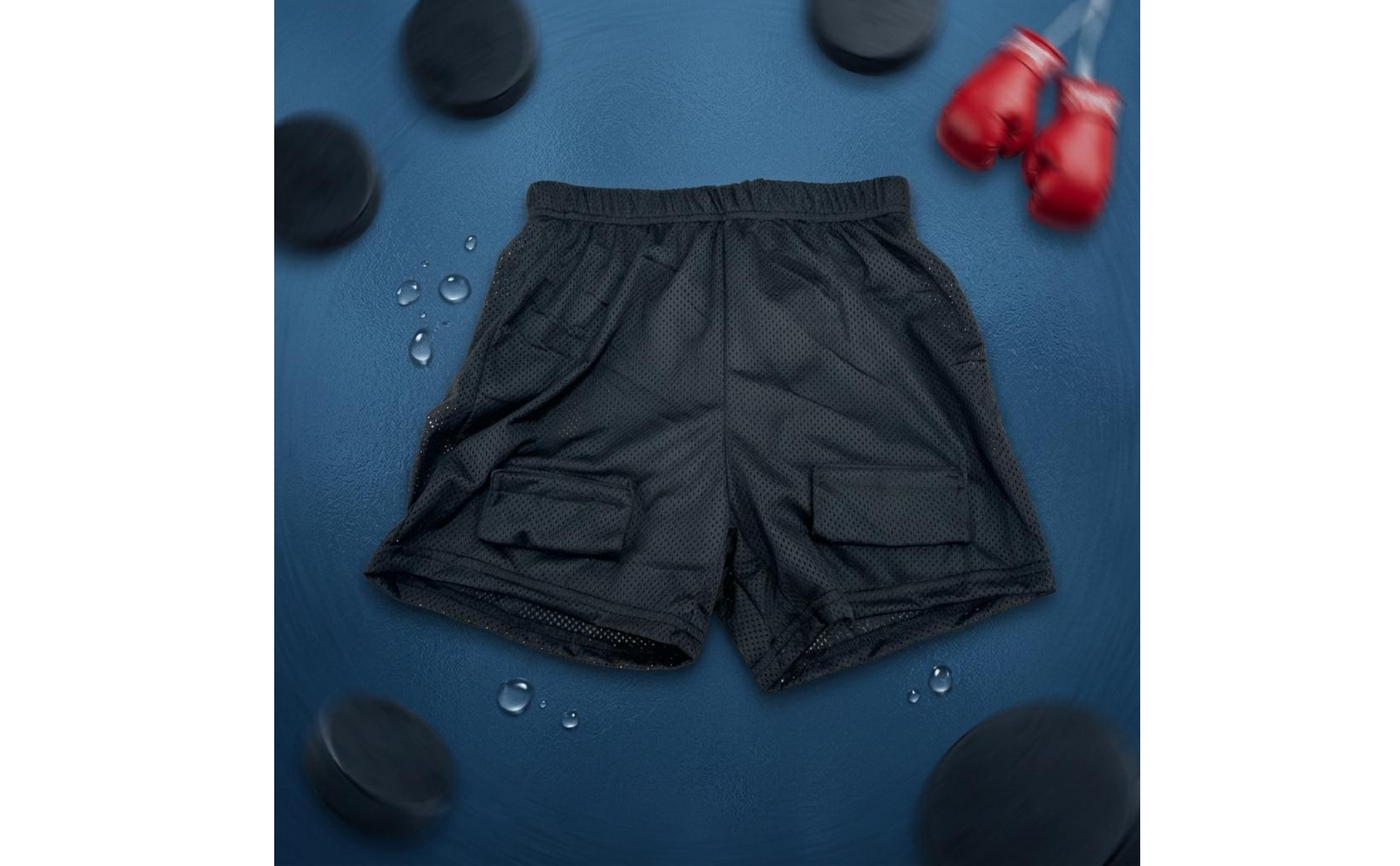 Hockey-Jockstrap-Shorts perforiert Jock Mesh Shorts atmungsaktiv