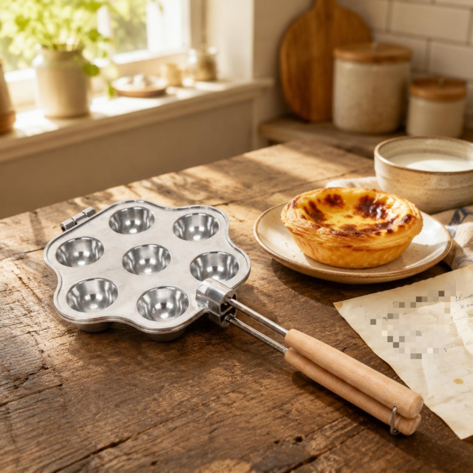 Pastry Tart Tart Mold Hinged Tartlet Cup Metal - Produktbild 4