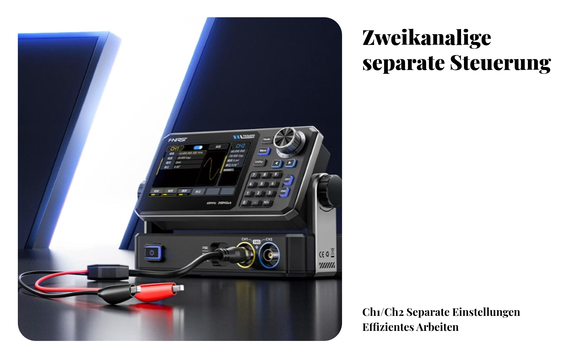 Zweikanal Funktionsgenerator 200MSa/s Arbiträrer Wellenformgenerator 14