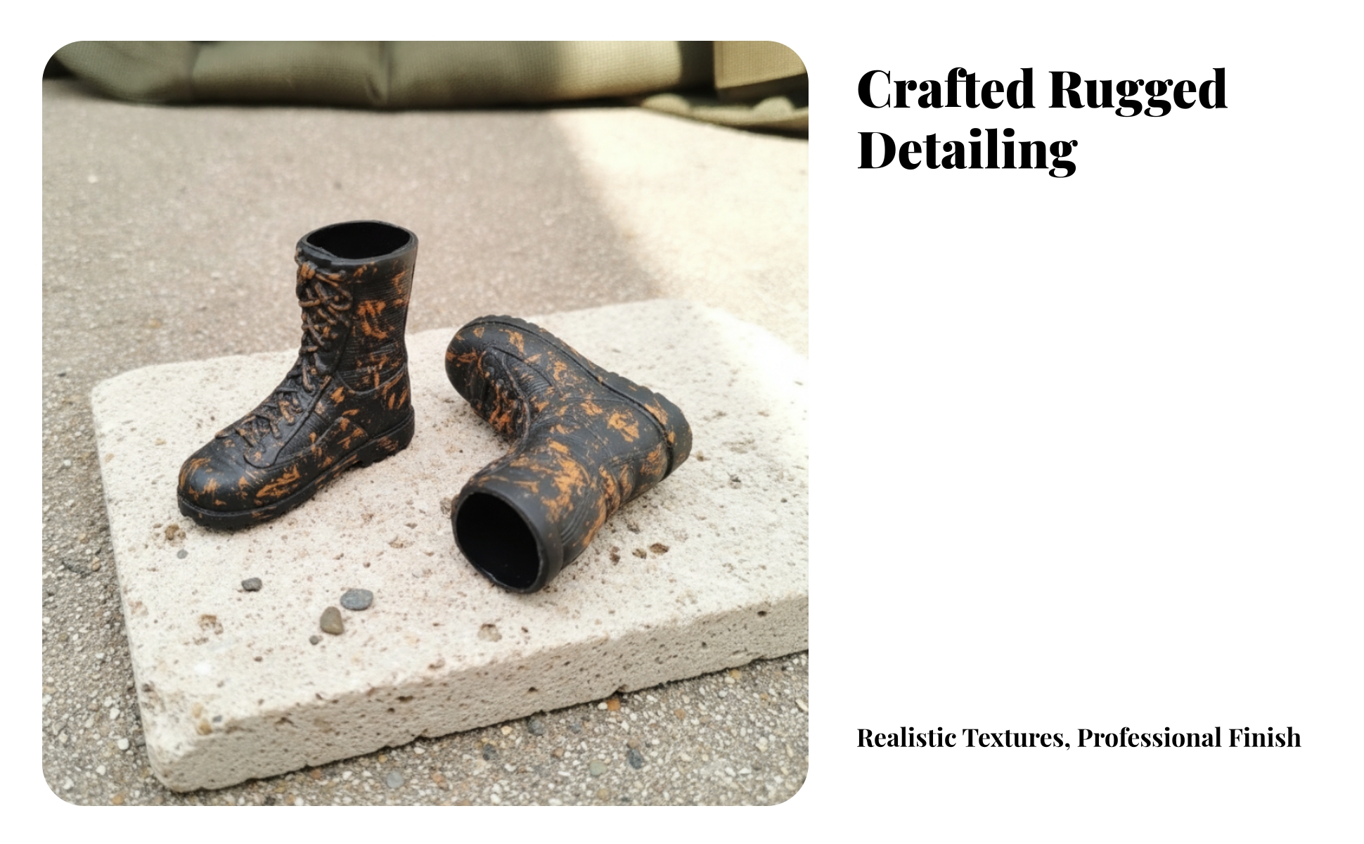Black Mottled Boots Orange Hollow Black Figure Boots Treaded