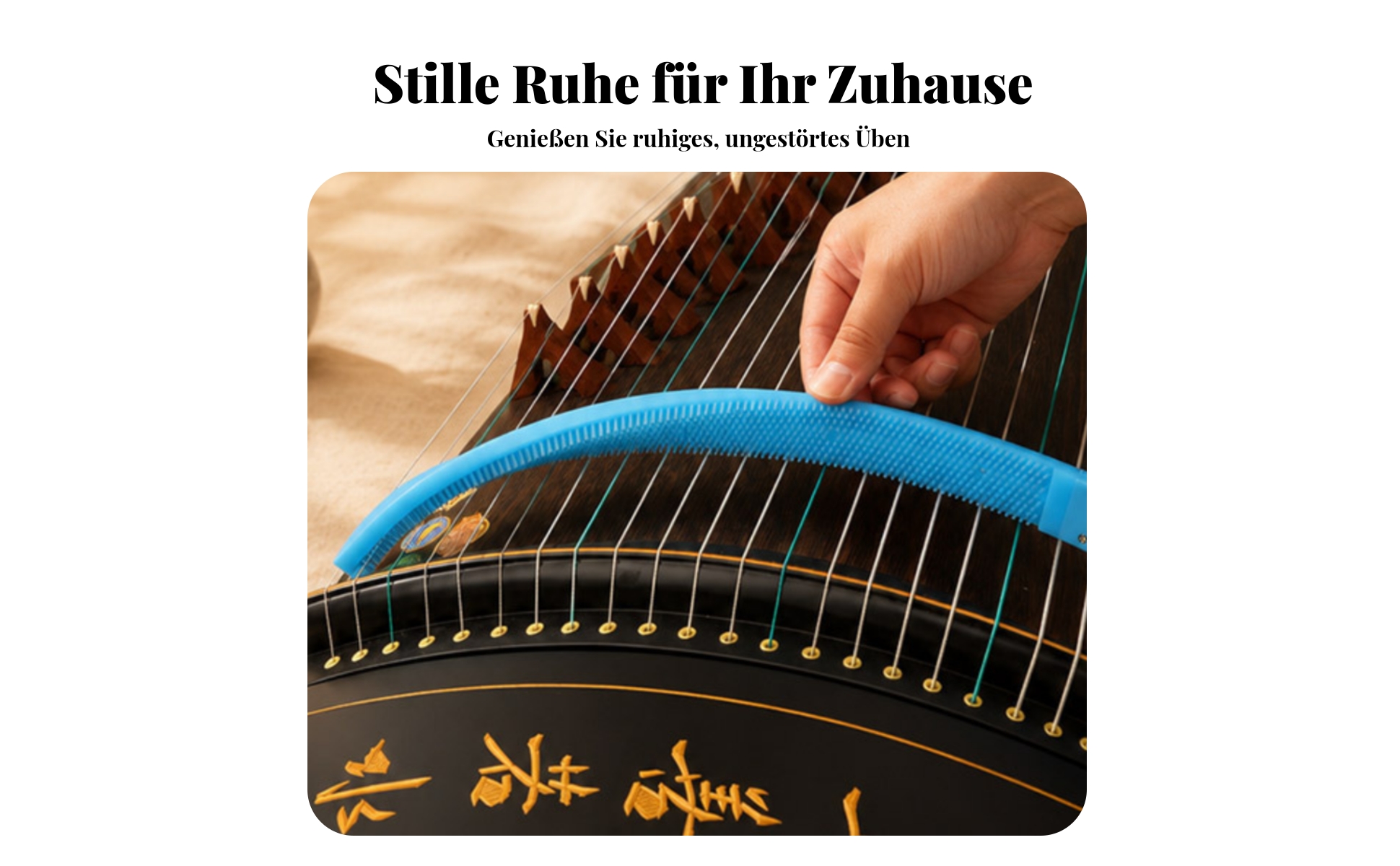beleuchteter Guzheng-Dämpfer dekorative Beleuchtung Guzheng-Dämpfleiste
