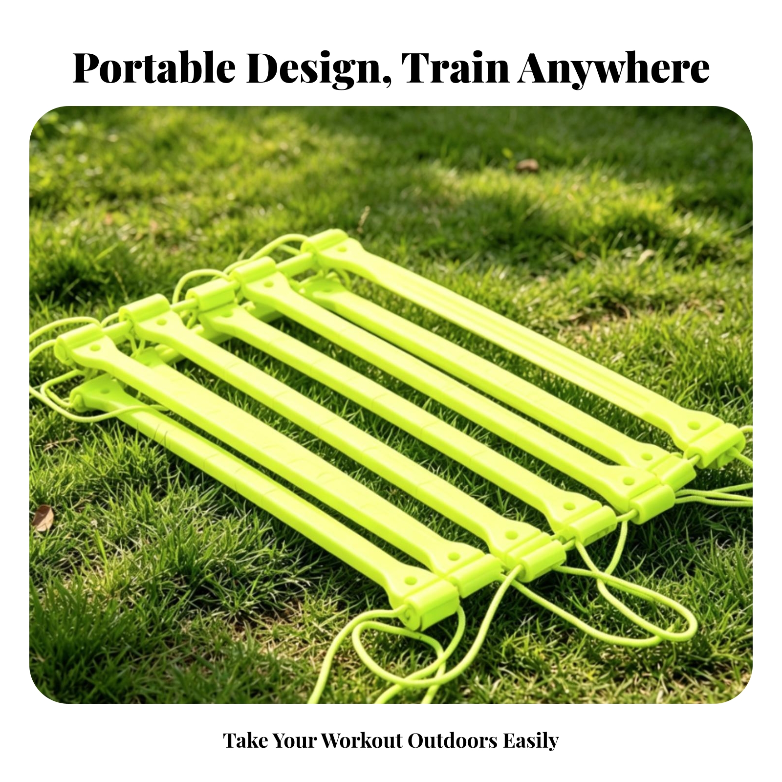 Portable Agility Ladder Cord Sides Speed Training Ladder Lightweight for Field - Produktbild 4