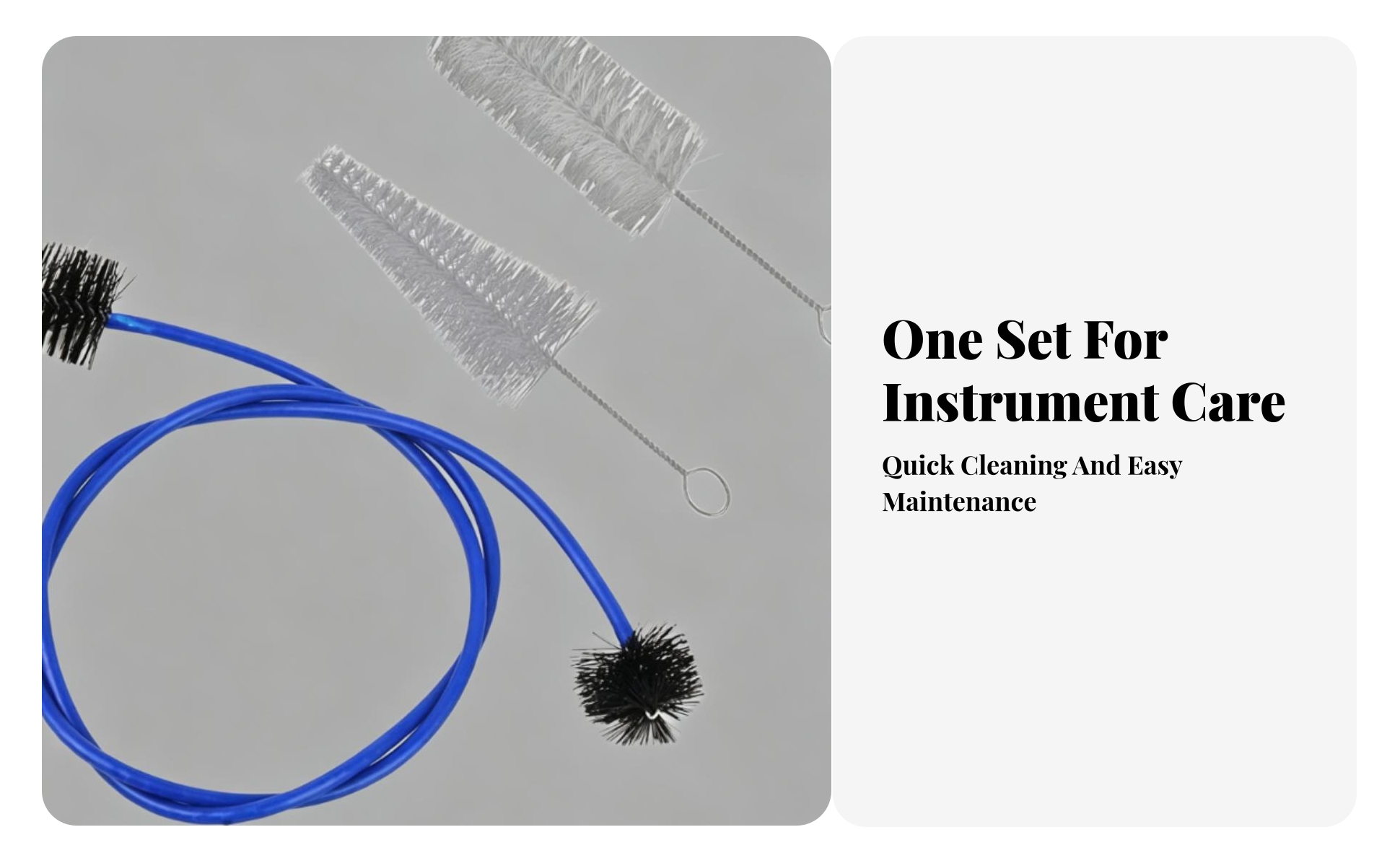 3 Pieces Mouthpiece Brush Set Flexible Trumpet Cleaning Brush Set