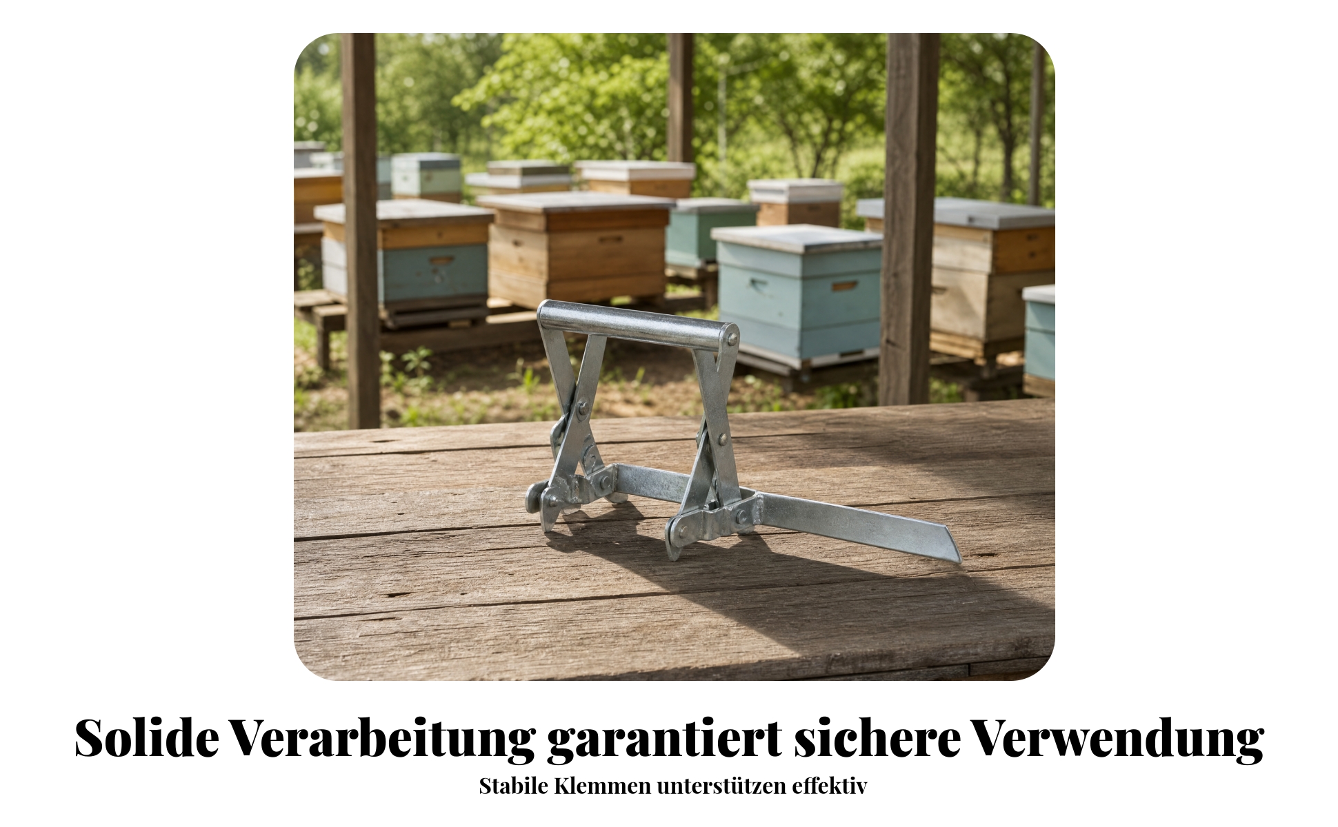 Bienenstockrahmenheber Verzinkt Rahmenklemme Zwei Klemmbacken für Imker