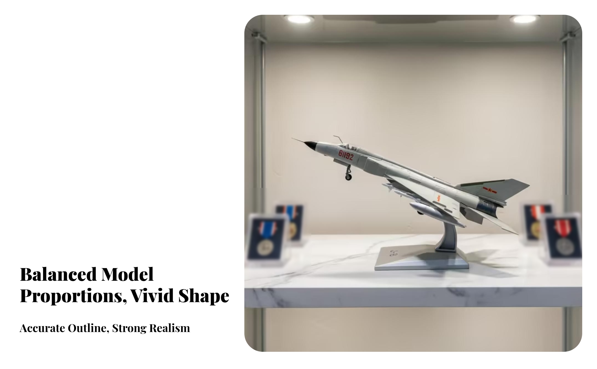 J-8 Aircraft Model Landing Gear 1:100 Scale Jet Model Panel-Line Detailing