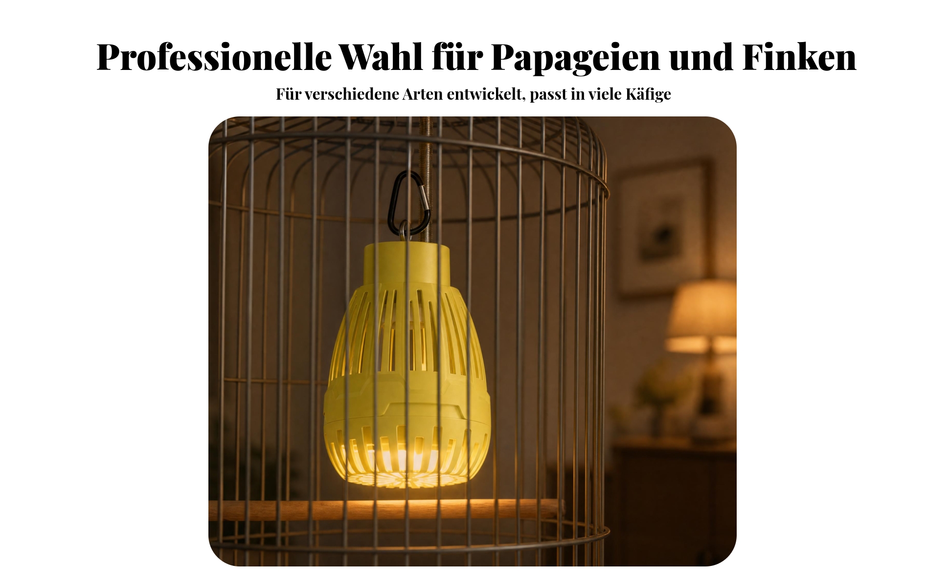 Vogelheizlampe Belüftet Belüftete Heizlampe Hängend
