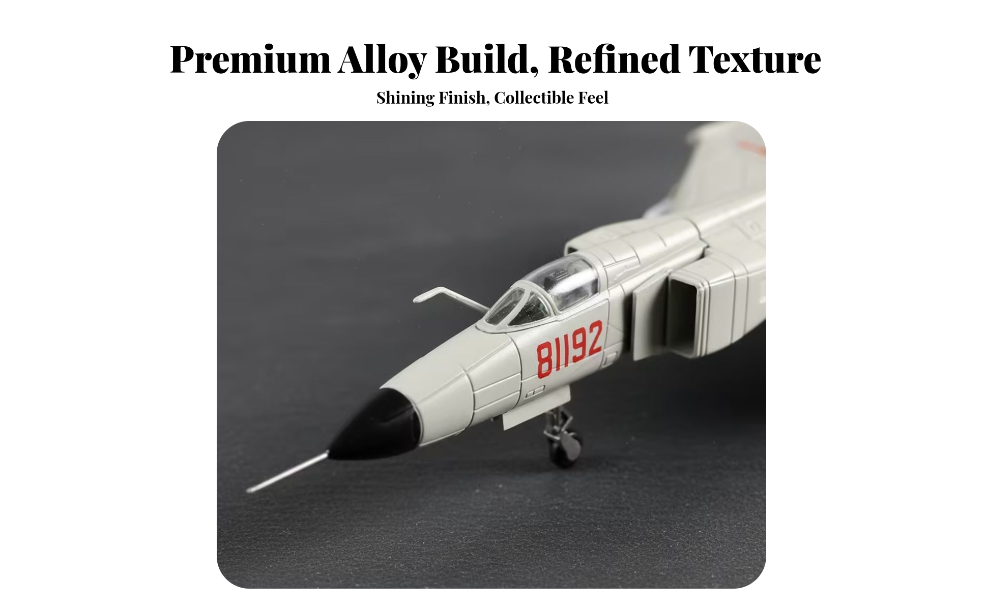 J-8 Aircraft Model Landing Gear 1:100 Scale Jet Model Panel-Line Detailing